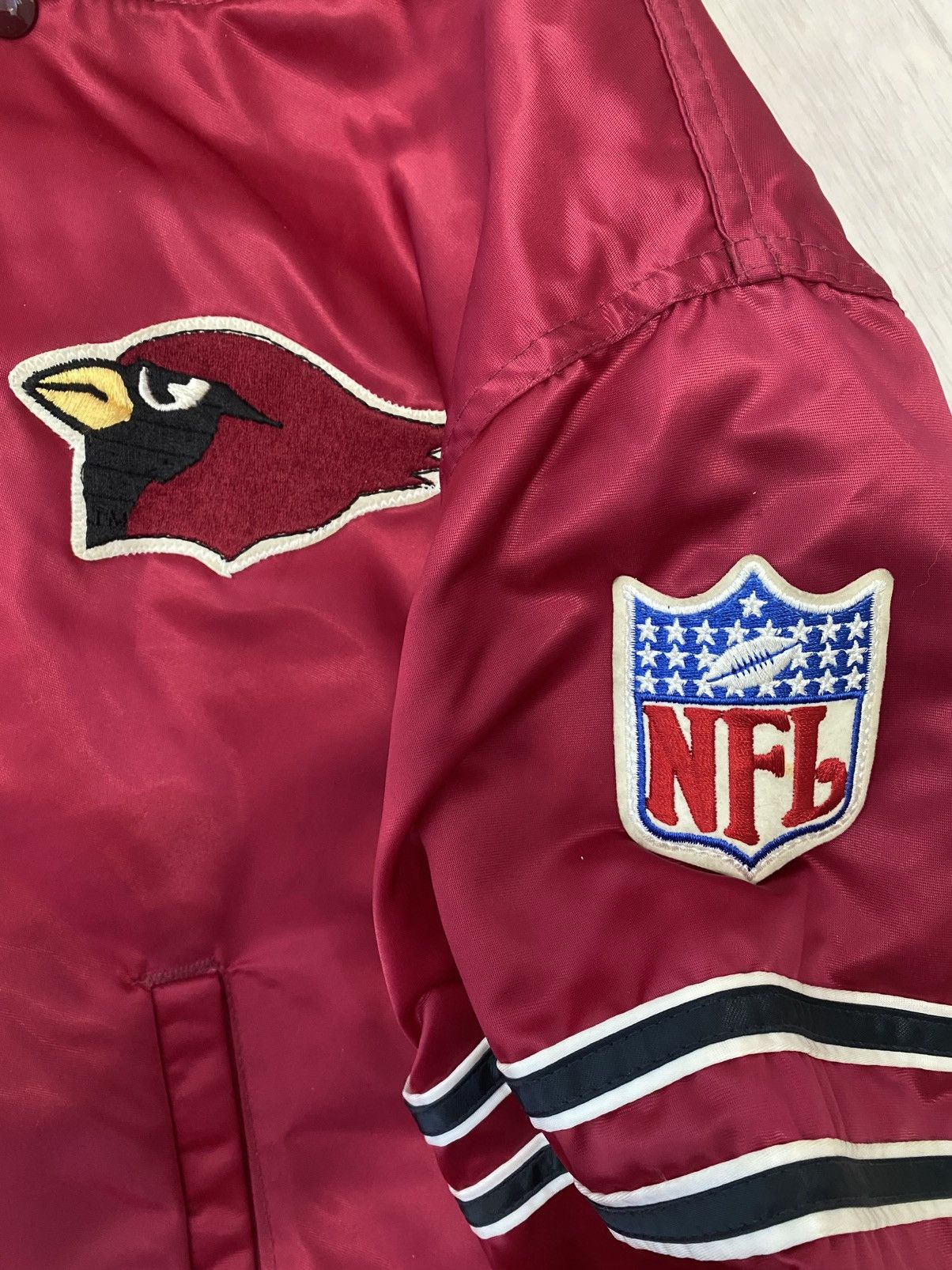NFL × Starter × Vintage Starter Phoenix Cardinals vintage Bomber Jacket Size M NFL Size US M / EU 48-50 / 2 - 6 Thumbnail