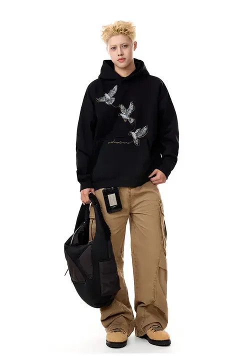 Other EAGLE Embroidered Graphic Pullover Hoodie Size US L / EU 52-54 / 3 - 8 Thumbnail