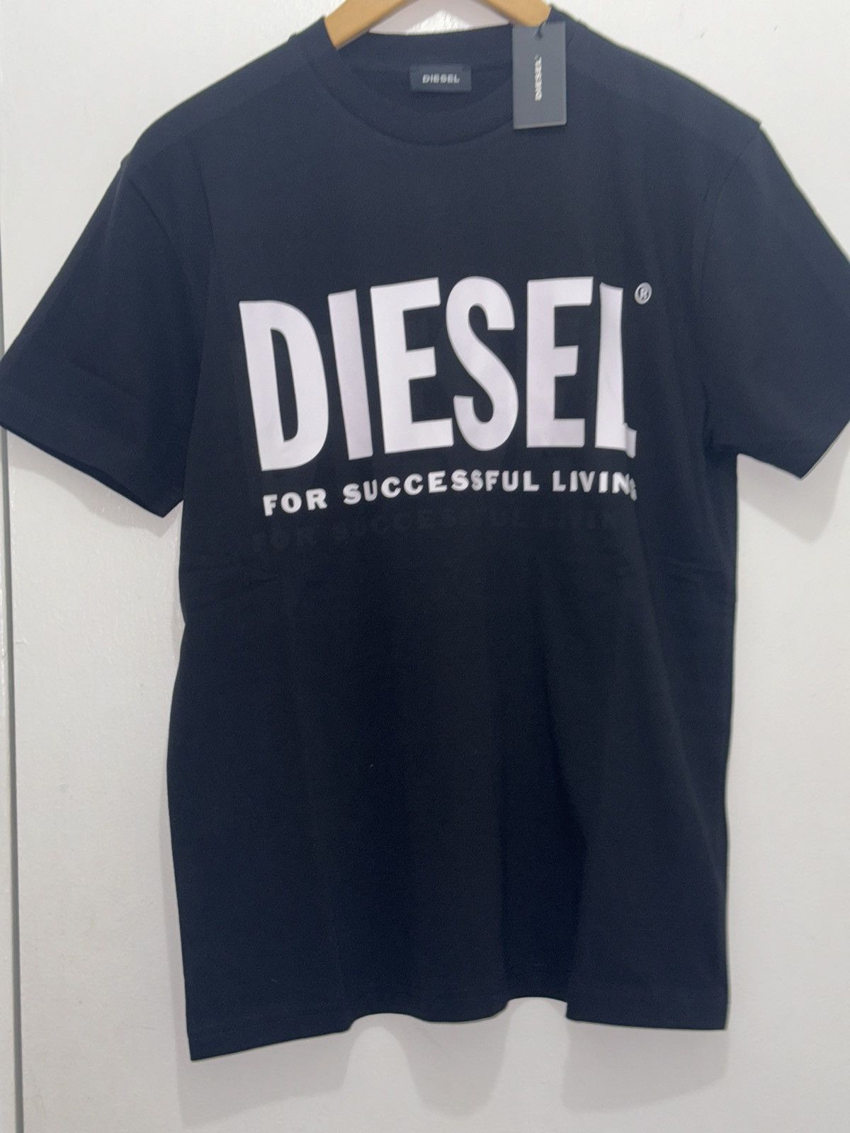 Diesel Diesel Black T-Diego-Logo Mens T-Shirt Size S Black Size US S / EU 44-46 / 1 - 2 Thumbnail