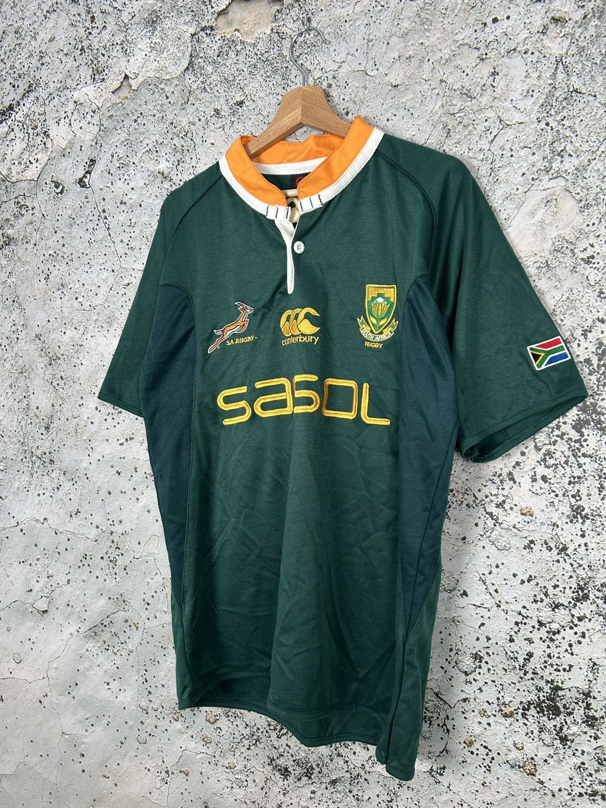 Canterbury of New Zealand Vintage Canterbury Of New Zealand South Africa Rugby Jersey Size US M / EU 48-50 / 2 - 2 Thumbnail
