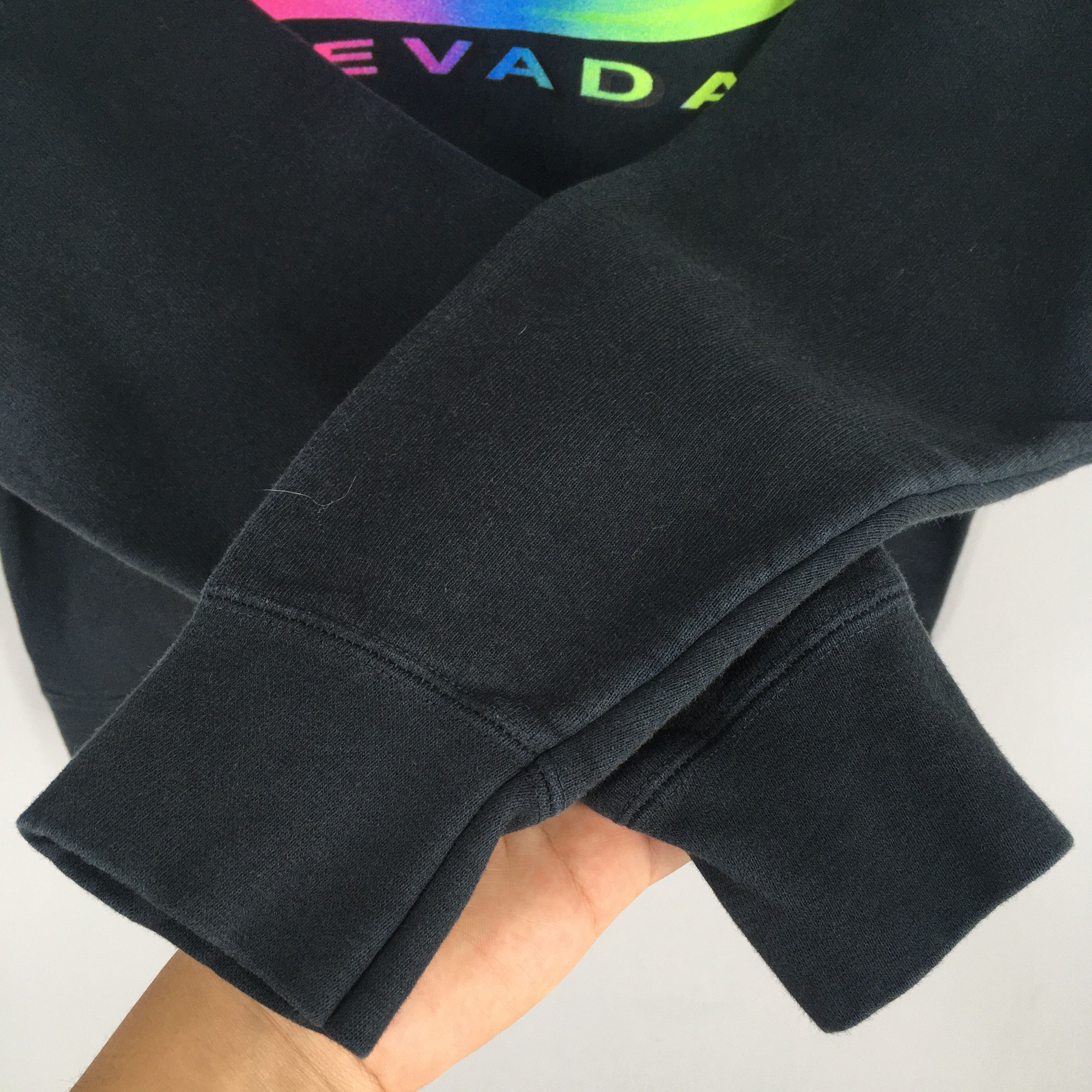 Fruition Vintage 90s Las Vegas Nevada Black Sweatshirt Medium Size US M / EU 48-50 / 2 - 4 Thumbnail