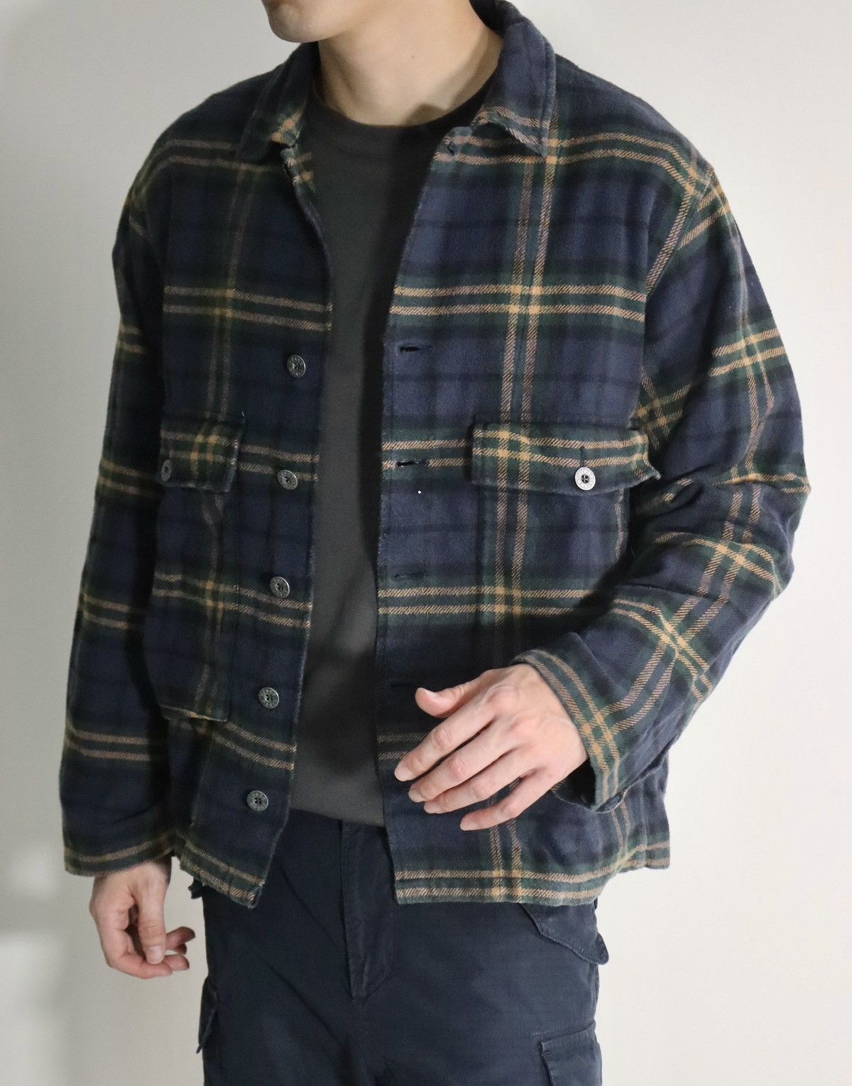 Nigel Cabourn Nigel Cabourn Lybro Check Shirt size50 Size US L / EU 52-54 / 3 - 1 Thumbnail