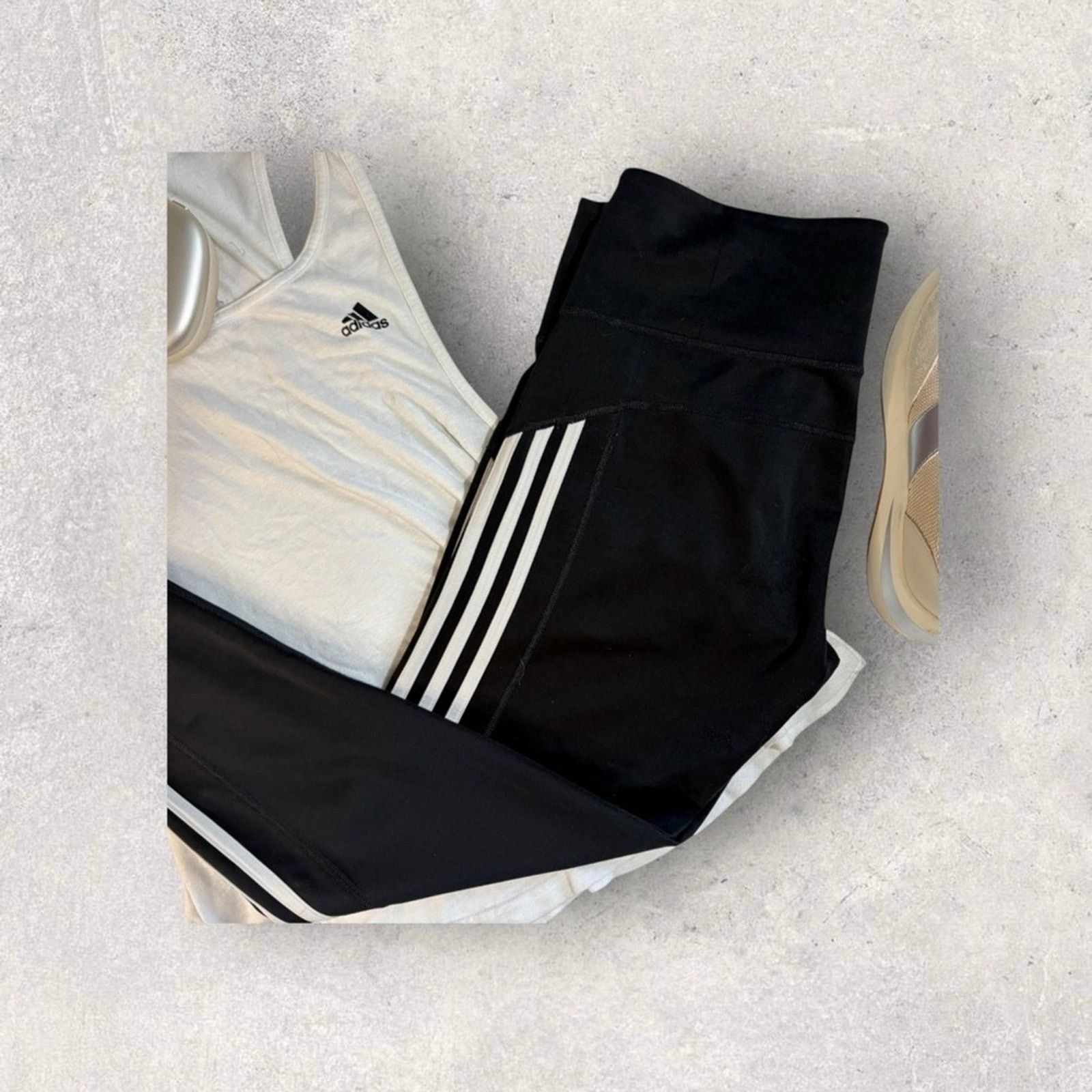 Adidas Adidas Crop Black Leggings Size 34" / US 12 / IT 48 - 1 Preview