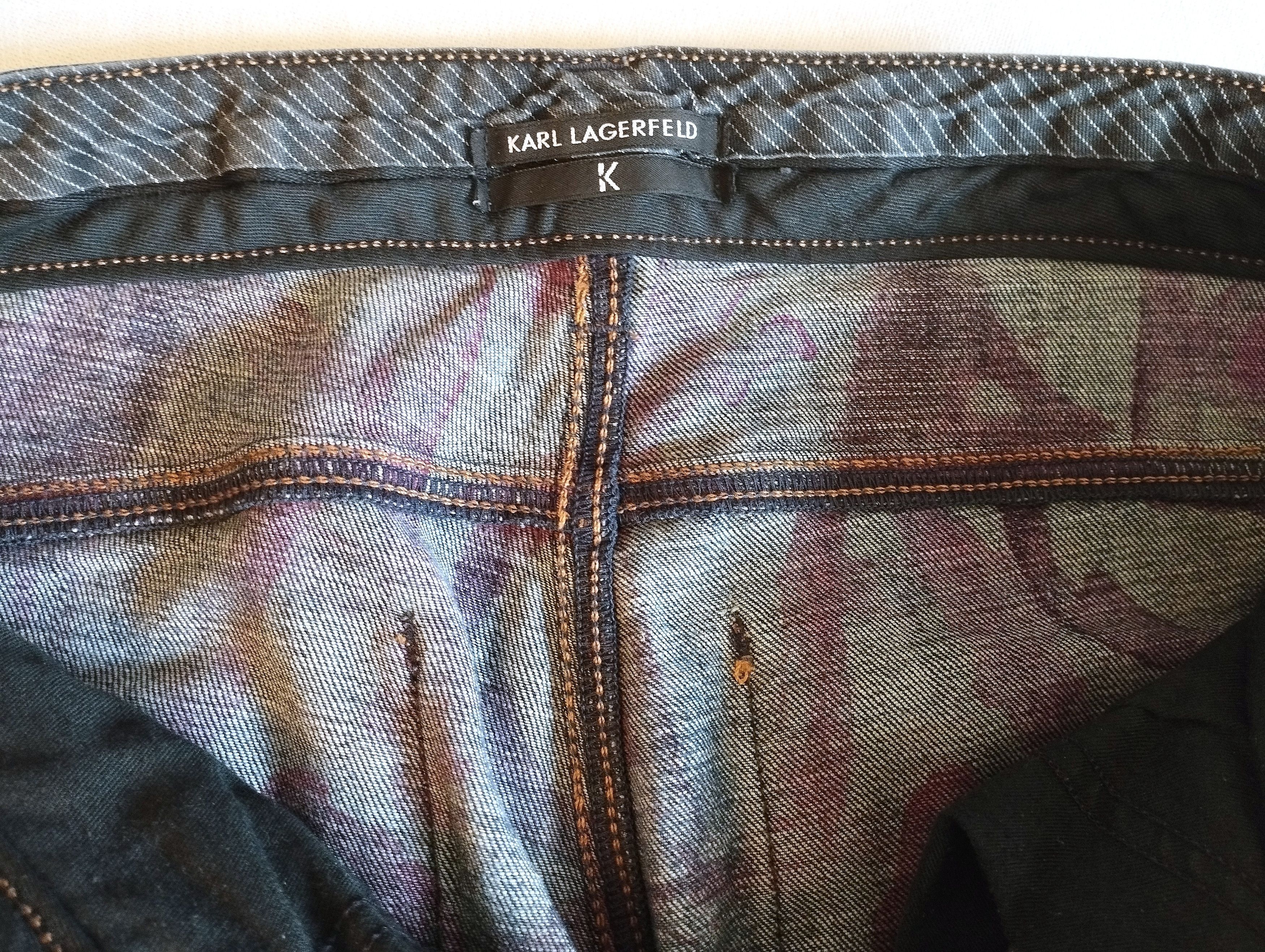 Karl Lagerfeld Lagerfeld Tapered Fit Jean Bicolore Denim Cuit W27 L32 Size 27" / US 4 / IT 40 - 8 Thumbnail
