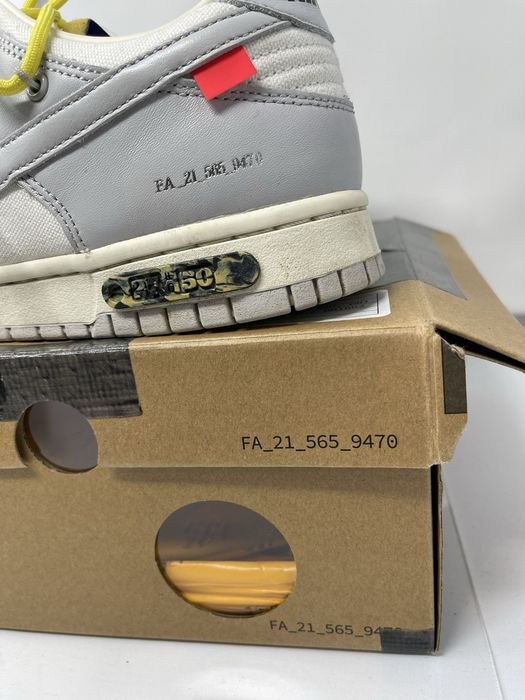 lot 27 off white dunk