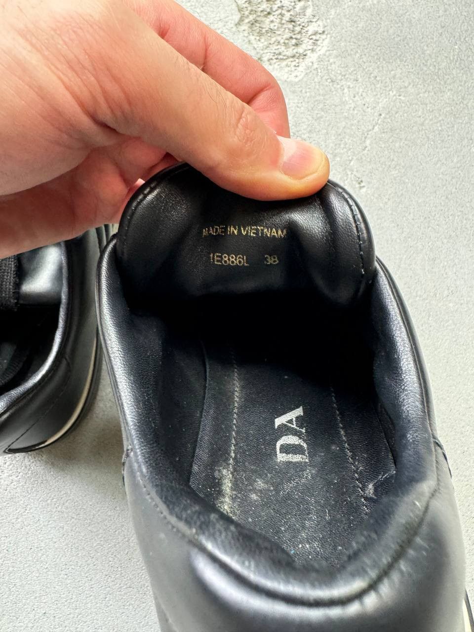 Prada PRADA DIAGRAMME TRAINERS SHOES 1E886L LEATHER Size US 5.5 / EU 38 - 3 Thumbnail