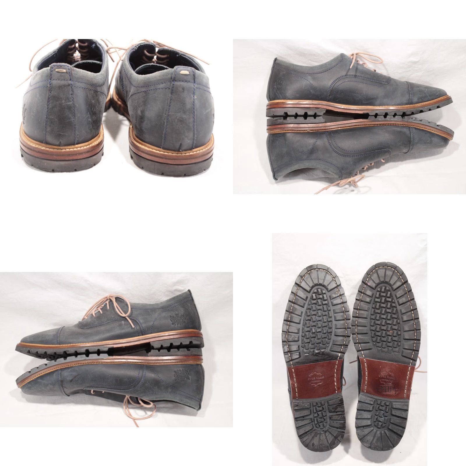 Cole Haan Cole Haan Grand 360 Richardson Blue Leather Cap Toe Oxfords Mens 9.5 M Size ONE SIZE - 8 Thumbnail