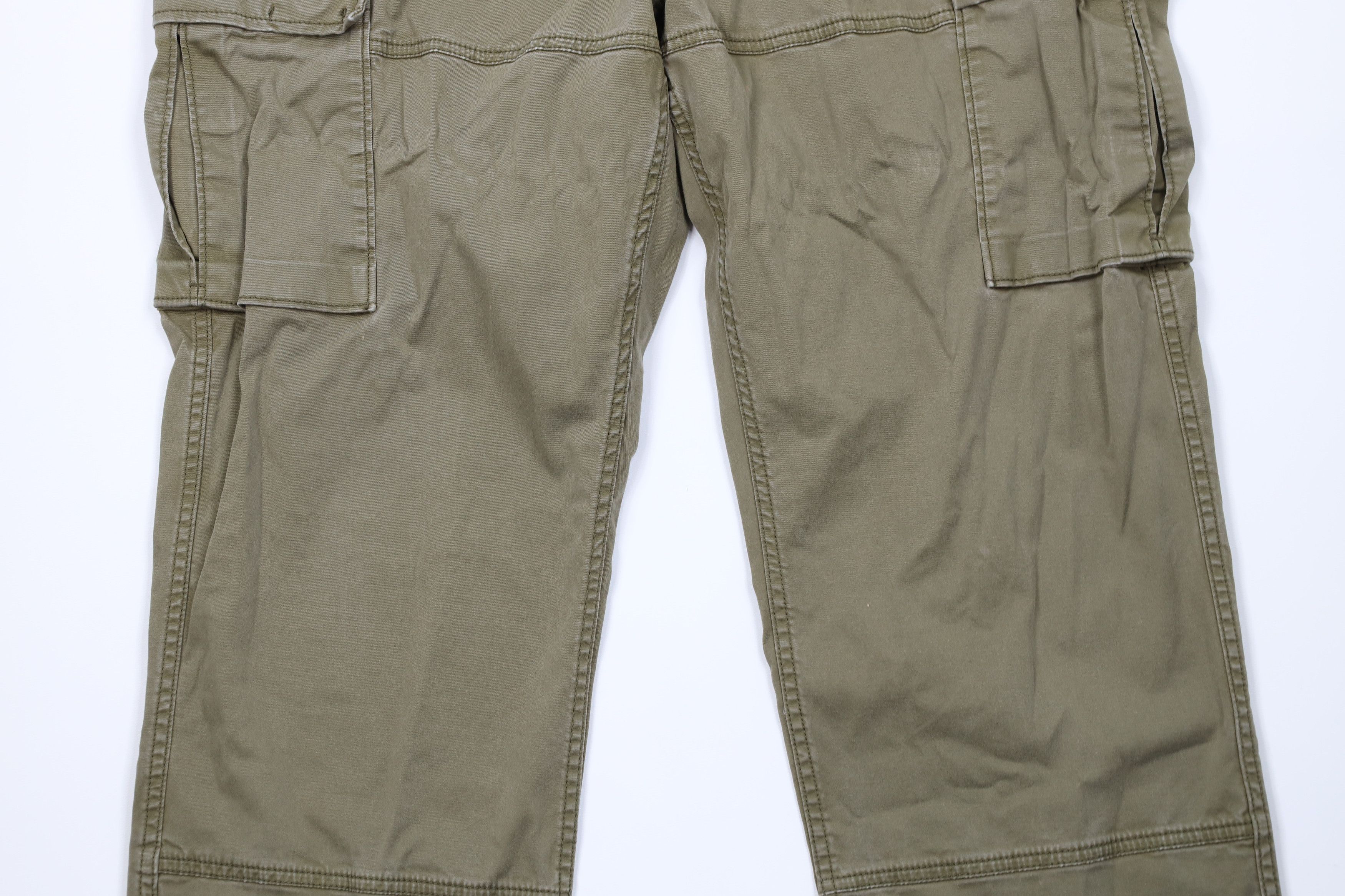 Lands' End Vintage Lands End Relaxed Wide Leg Cargo Pants Green Size US 38 / EU 54 - 3 Thumbnail