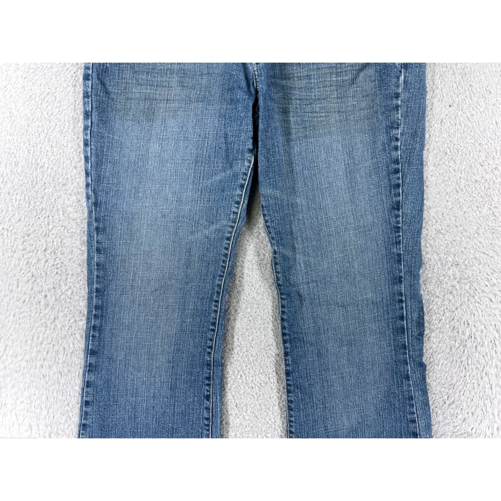 Jordache Kikit Jeans Womens 8 Blue Denim Flared Distressed 5-Pocket Cotton By Jordache Adults Regular Size 8 Womens Size 30" / US 8 / IT 44 - 5 Thumbnail