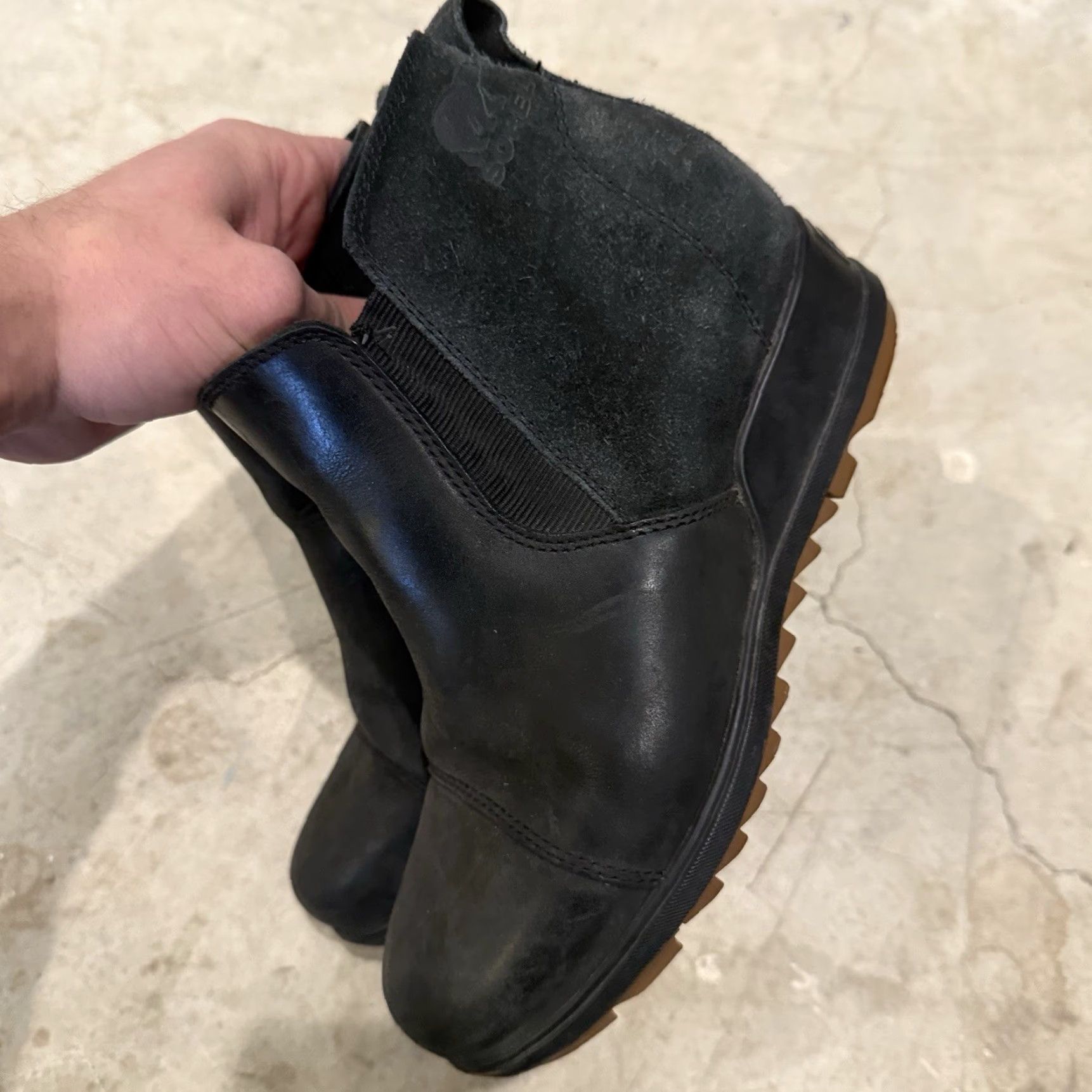 SOREL Sorel Boots Womens 7.5 Evie Chelsea Black Pull On Comfort Wedge Heels NL3816-010 Size US 8 / IT 38 - 6 Thumbnail