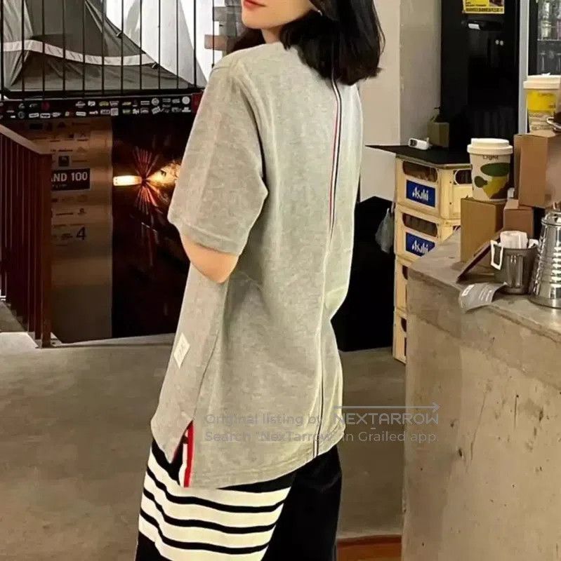 Thom Browne Thom Browne Gray Cotton Women's T-Shirt . Size S / US 4 / IT 40 - 8 Thumbnail