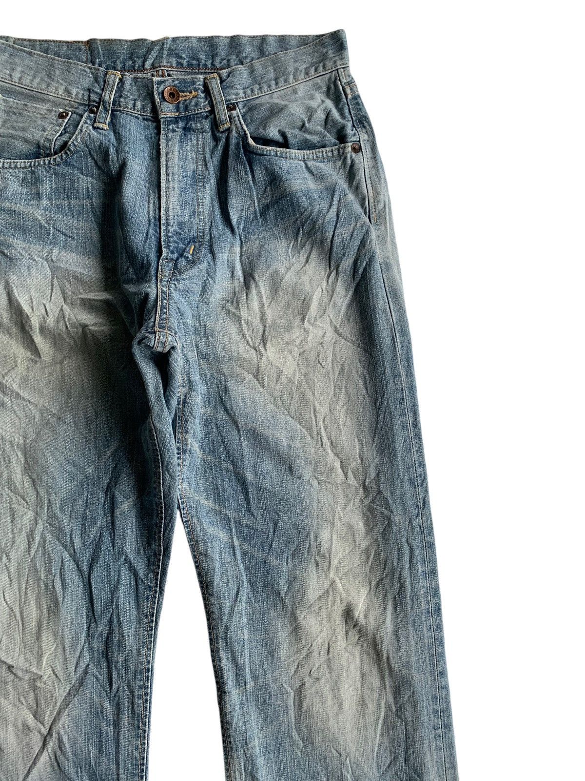 Edwin × Japanese Brand Edwin 505Z Selvedge Mudwash Distressed Denim Size US 29 - 14 Thumbnail