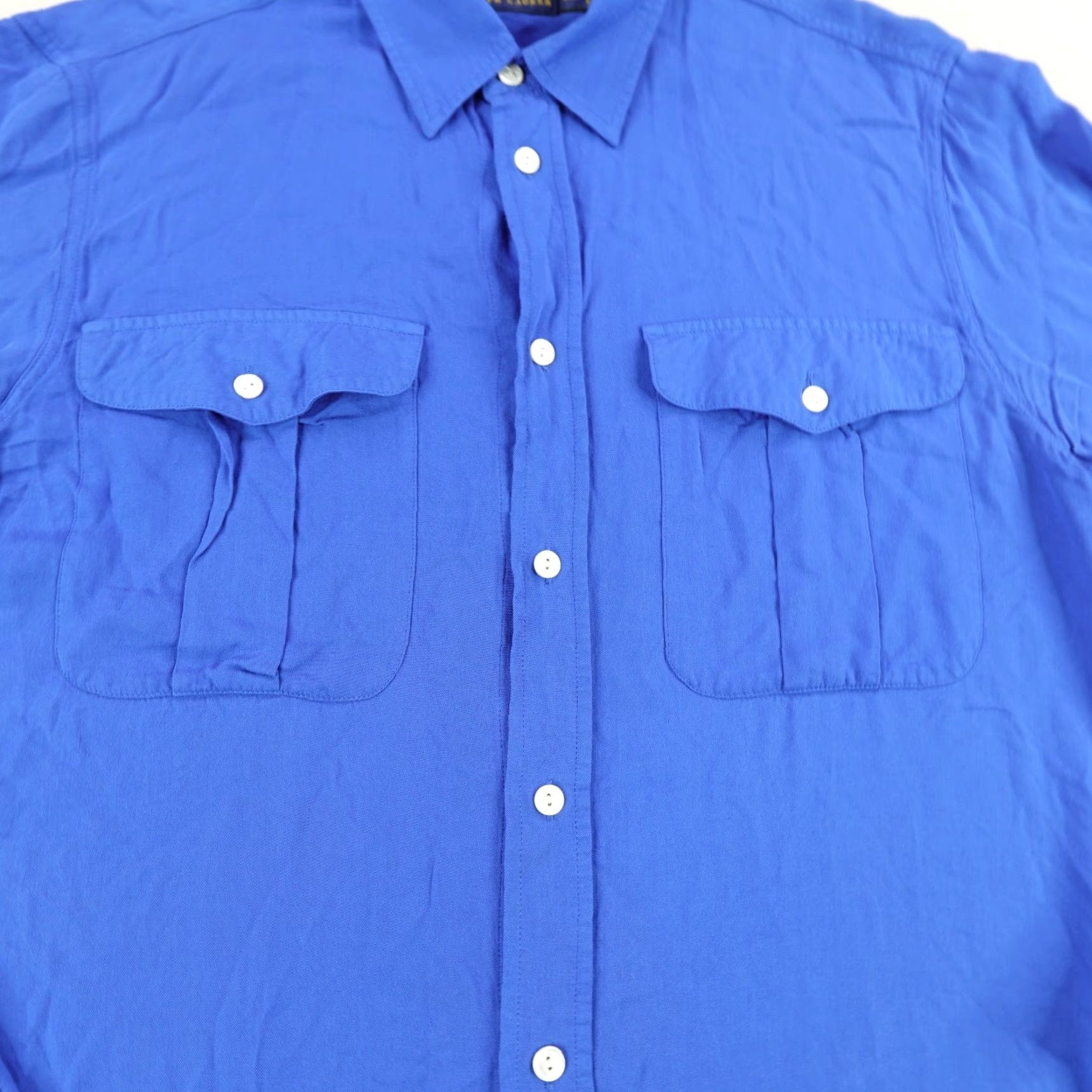 Polo Ralph Lauren Polo Ralph Lauren VINTAGE Button-Up Shirt Mens Small Blue Rayon Long Sleeve Casual Classic Size US S / EU 44-46 / 1 - 3 Thumbnail