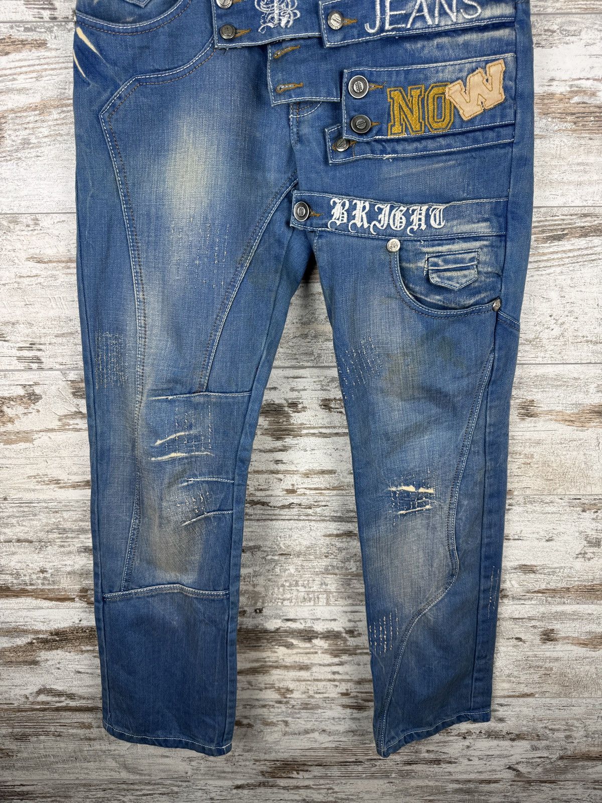 Hysteric Glamour Mens Vintage Hysteric Glamour avant garde pants denim jeans Size US 31 - 3 Thumbnail