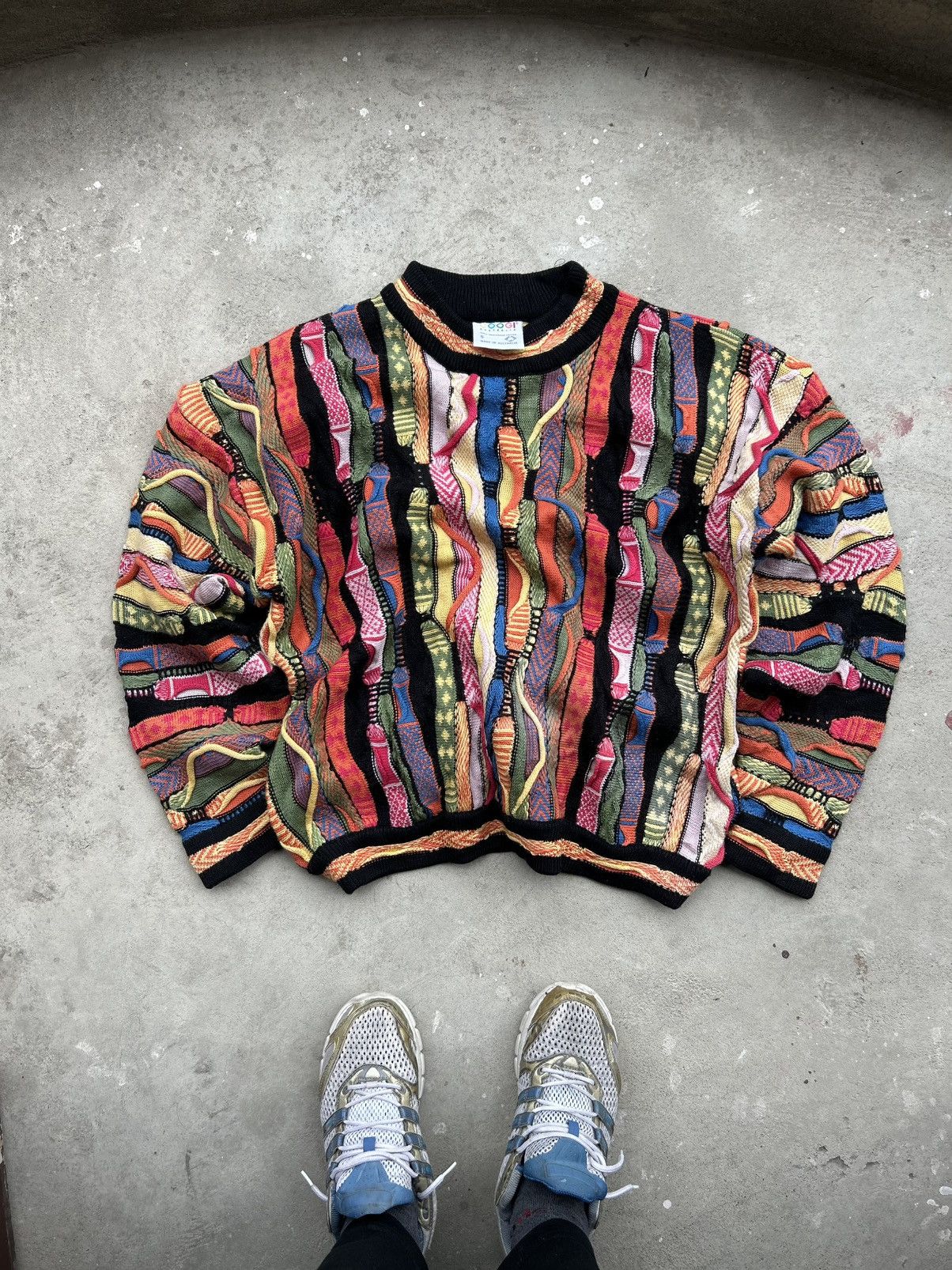 Coogi 💥RAREST💥 CRAZY VINTAGE COOGI THICK CABLE KNIT Size US M / EU 48-50 / 2 - 6 Thumbnail