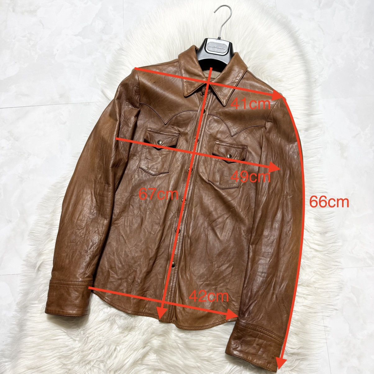Dolce & Gabbana Dolce & Gabbana Western Leather Shirt Jacket 44 Size US S / EU 44-46 / 1 - 4 Thumbnail