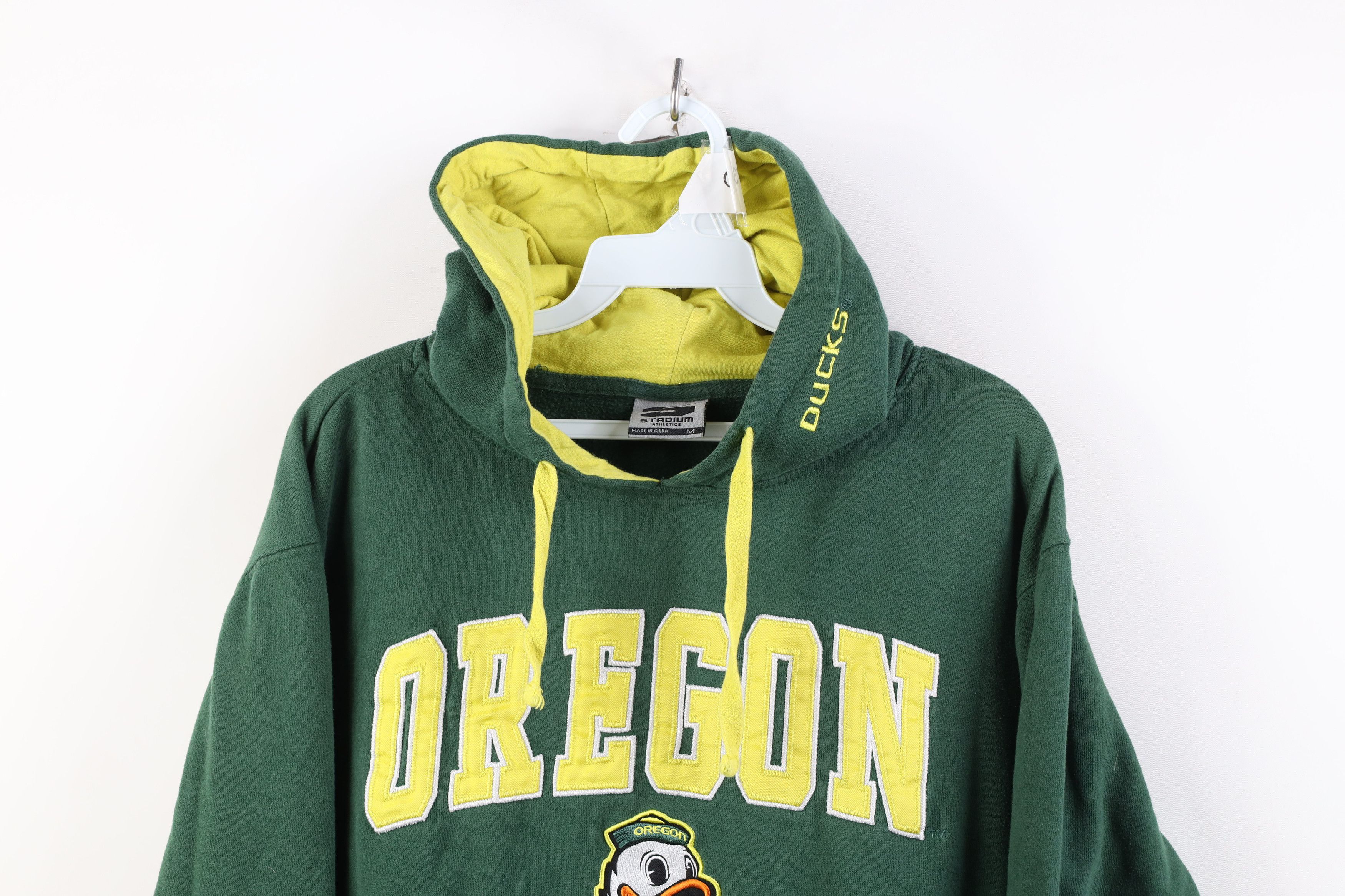 Vintage Vintage Y2K University of Oregon Hoodie Sweatshirt Green Size US M / EU 48-50 / 2 - 2 Thumbnail