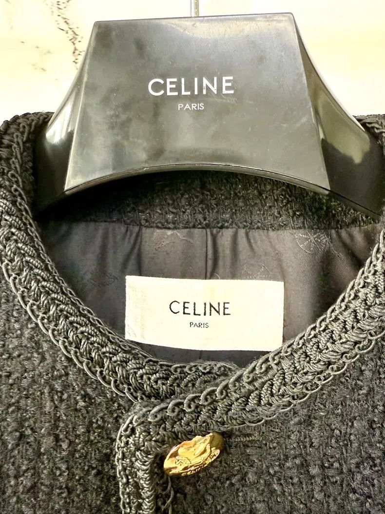 Celine CELINE size 34 Black King Kong Three-Button Jacket, Outerw Size S / US 4 / IT 40 - 3 Thumbnail