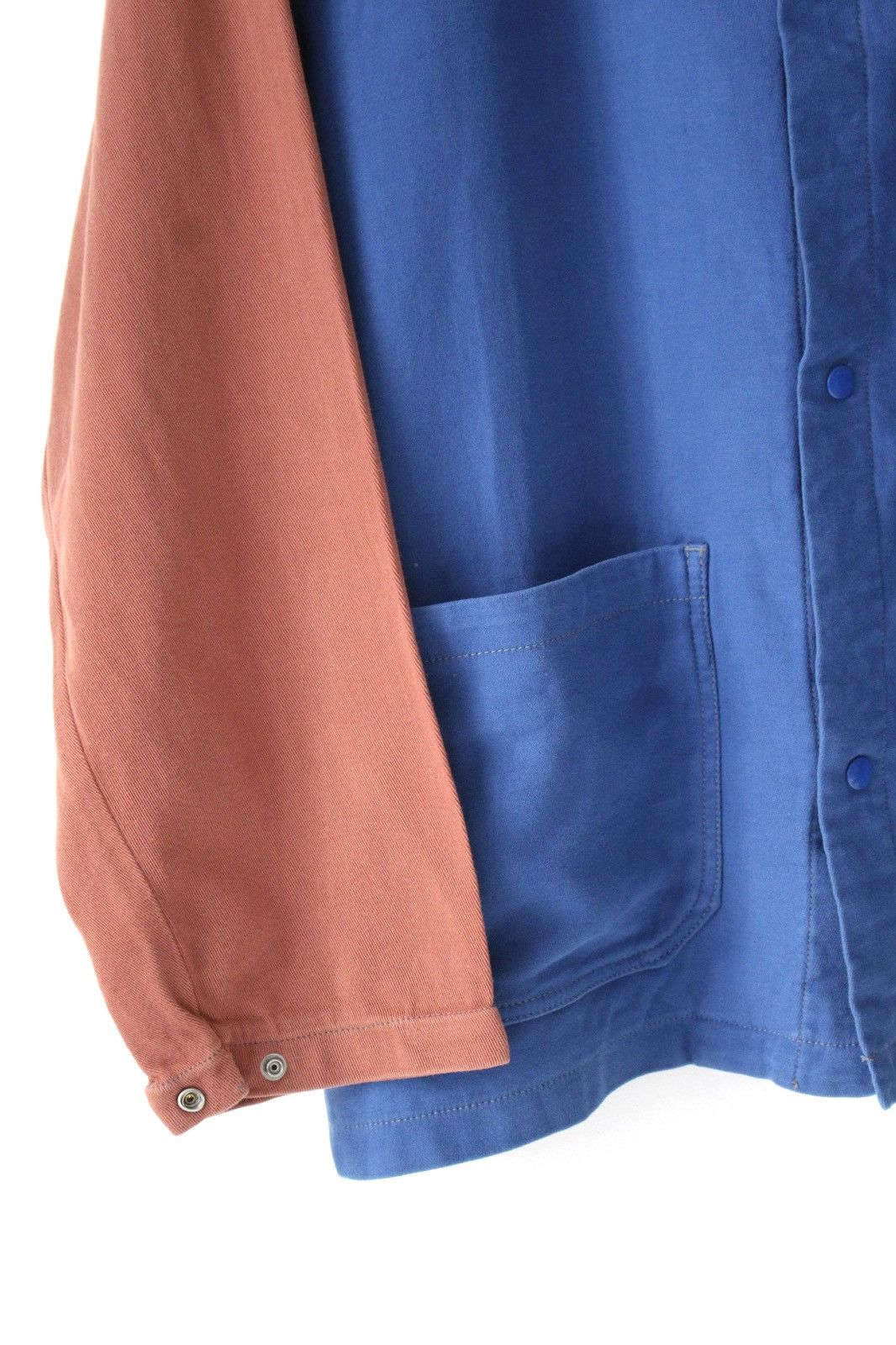 Japanese Brand SS2021 UNUSED REFINEMENT GARMENTS BICOLOR WORK CHORE JACKET Size US L / EU 52-54 / 3 - 4 Thumbnail