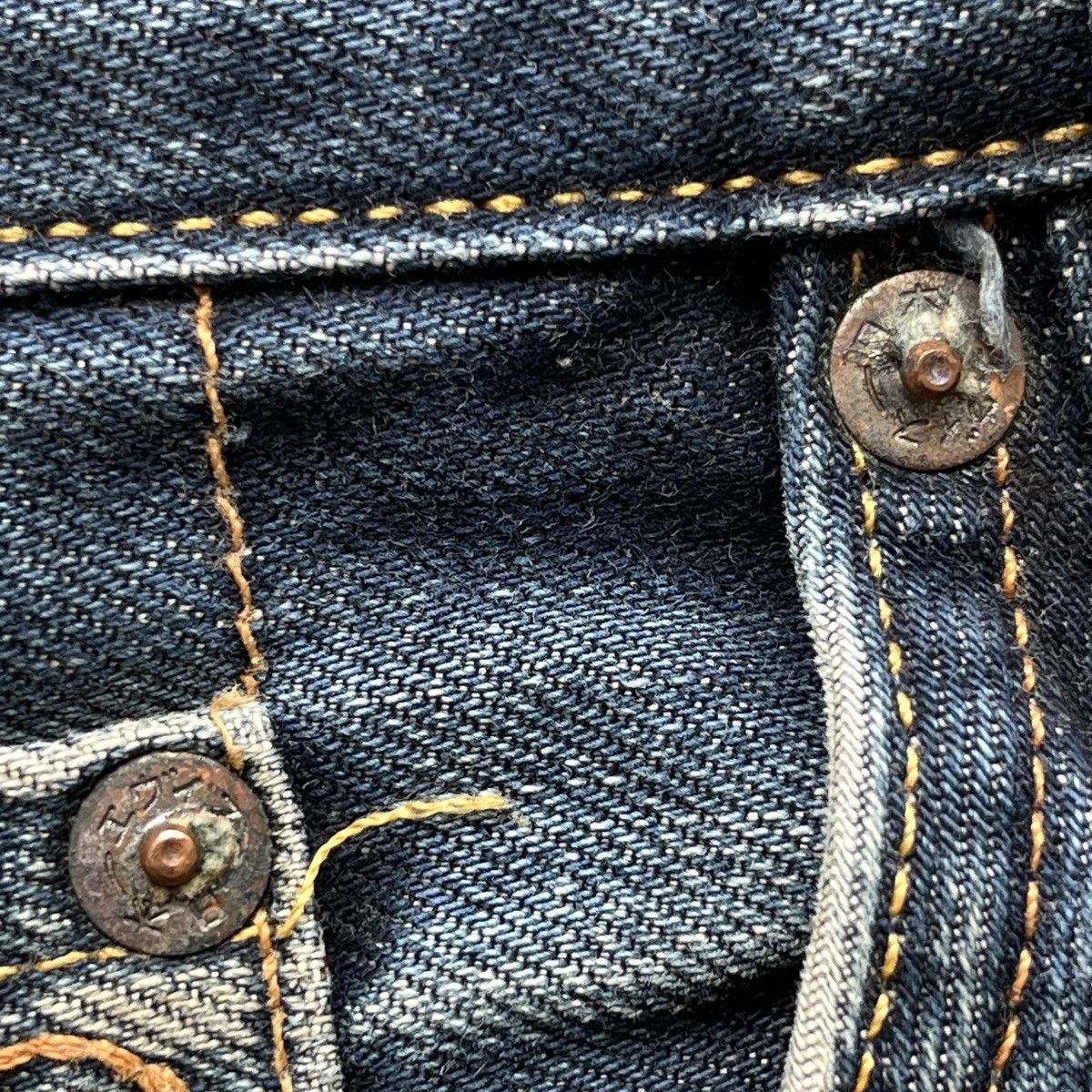 Evisu Evisu No.3 Brush Daicock Washed Selvedge Jeans Size US 33 - 12 Thumbnail