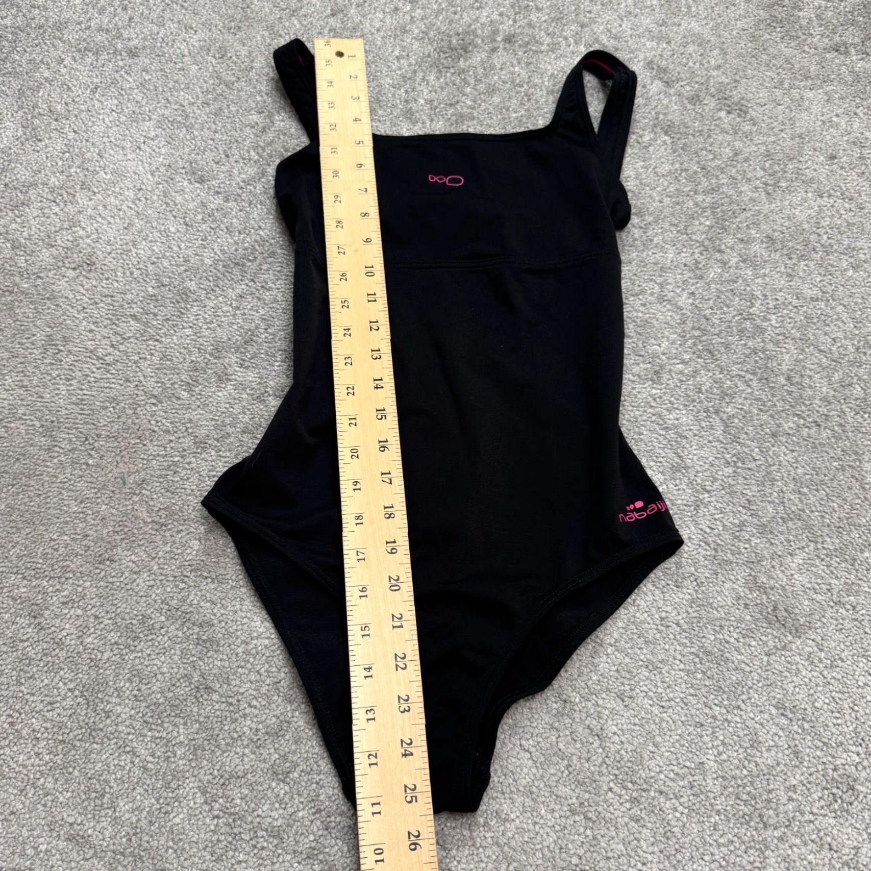 Vintage VINTAGE Nabaiji Womens One Piece Swimsuit XS Black Backless Sport Swimwear Beach Active Training Size ONE SIZE - 7 Thumbnail