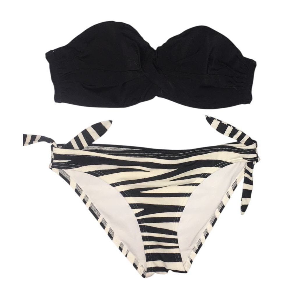 Victoria's Secret Victoria's Secret 2 Pc Bikini Push Up Strapless Zebra Small Size ONE SIZE - 3 Thumbnail
