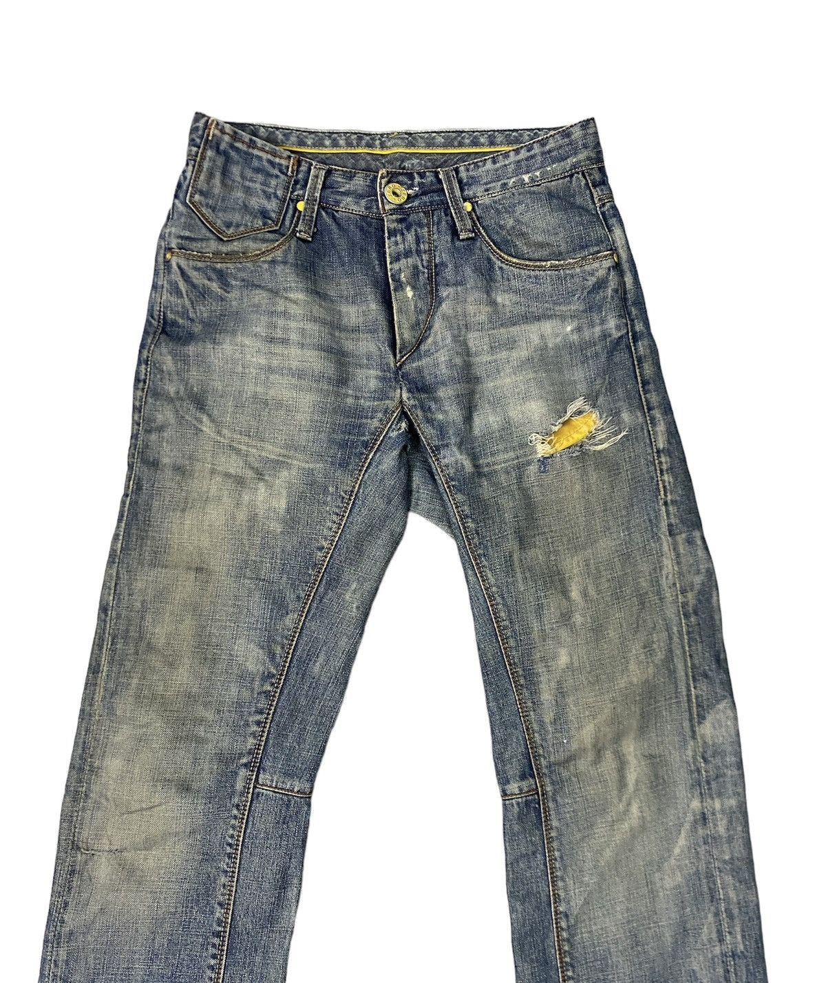 Label Under Construction ITALY BRAND 0/ZERO CONSTRUCTION DISTRESS CASUAL STYLE Size US 30 / EU 46 - 3 Thumbnail
