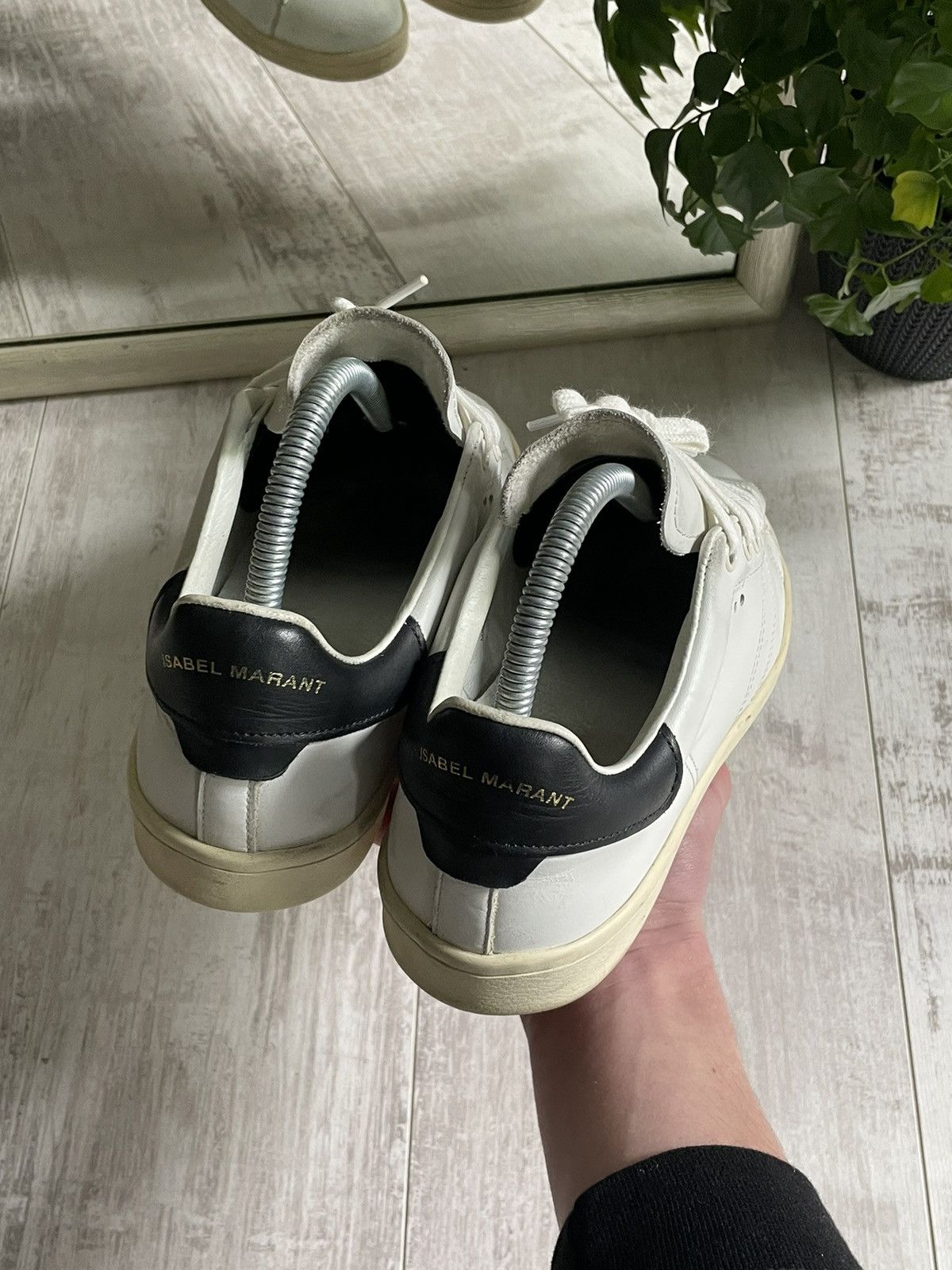 Isabel Marant × Isabel Marant Etoile Isabel Marant Etoile White Leather Sneakers Size US 7 / IT 37 - 6 Thumbnail