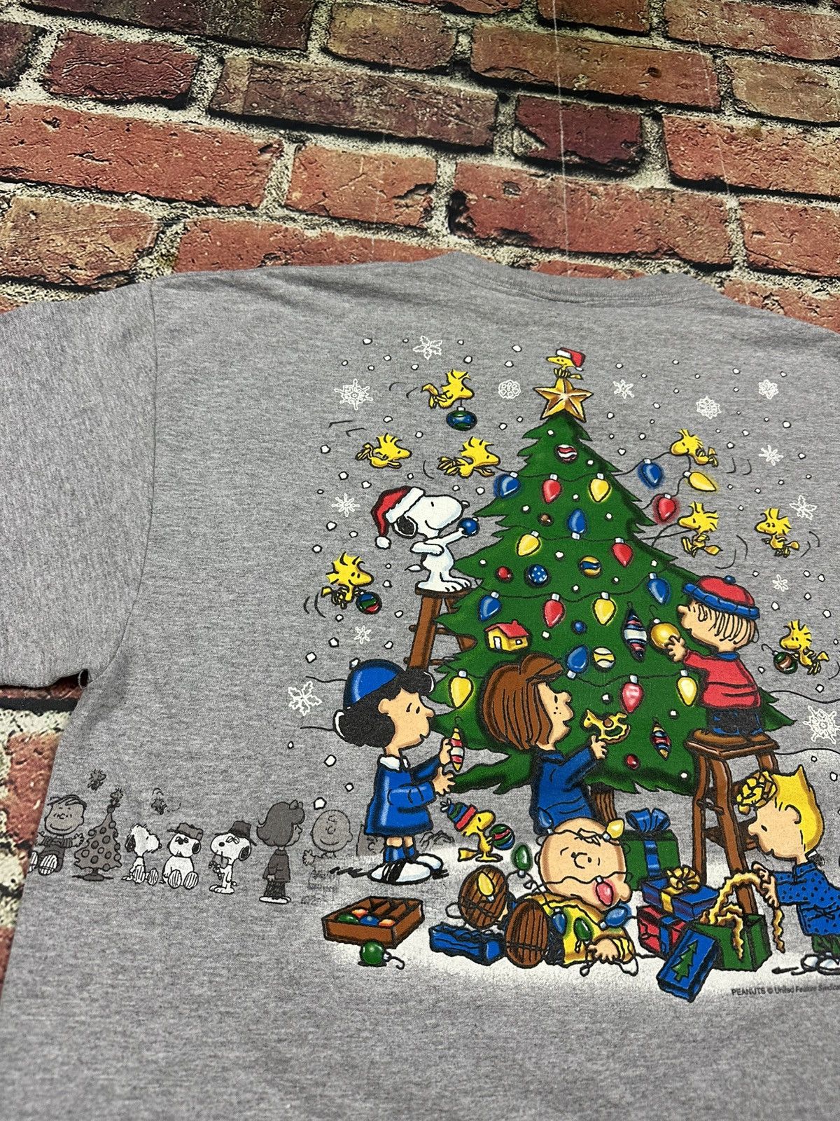 Peanuts Vintage Peanuts Snoopy Woodstock X-Mas T Shirt Santa Cartoon Size US L / EU 52-54 / 3 - 7 Thumbnail