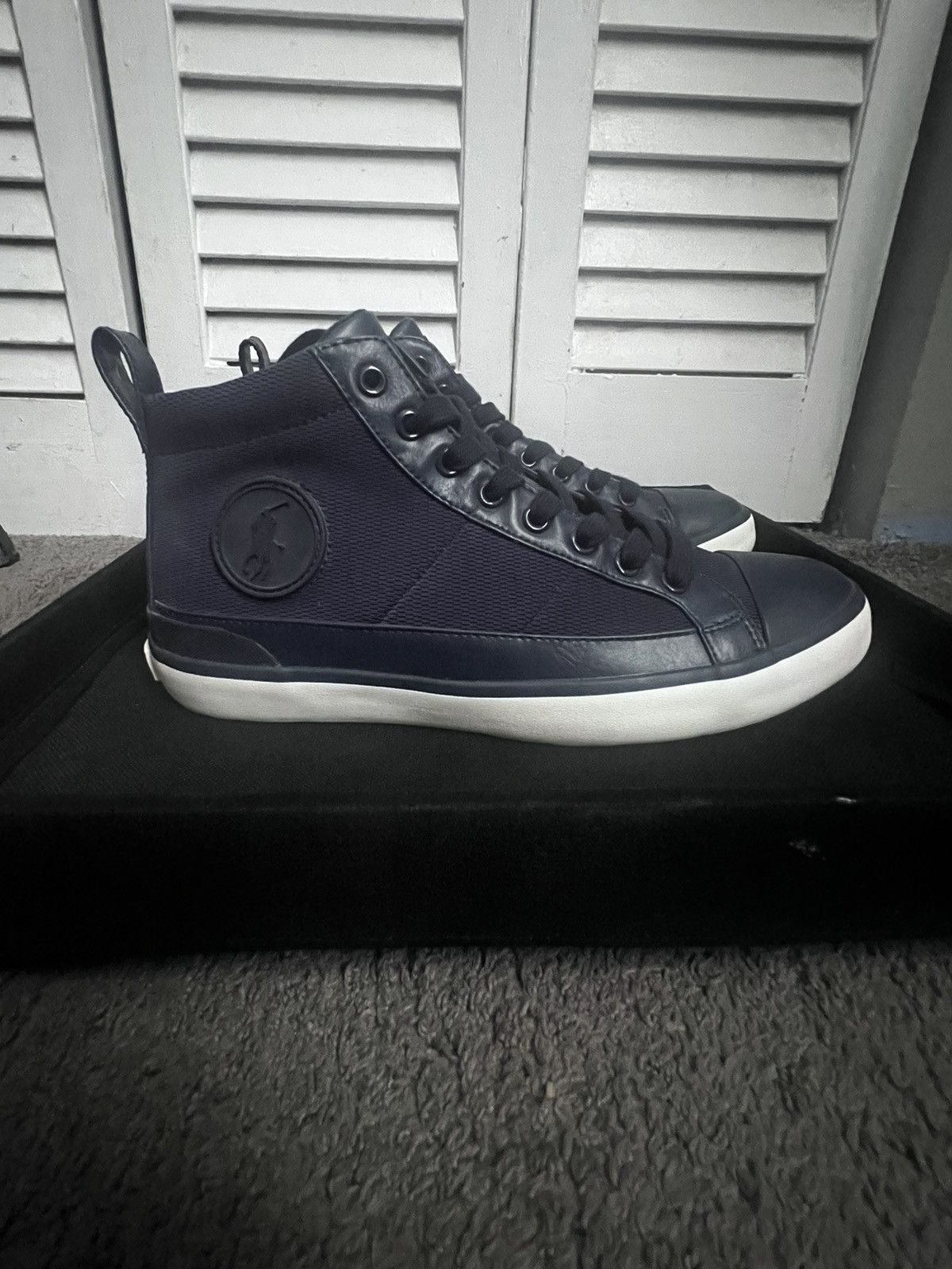 Polo Ralph Lauren Polo Ralph Lauren casual/formal high top sneaker Size US 8 / EU 41 - 1 Thumbnail