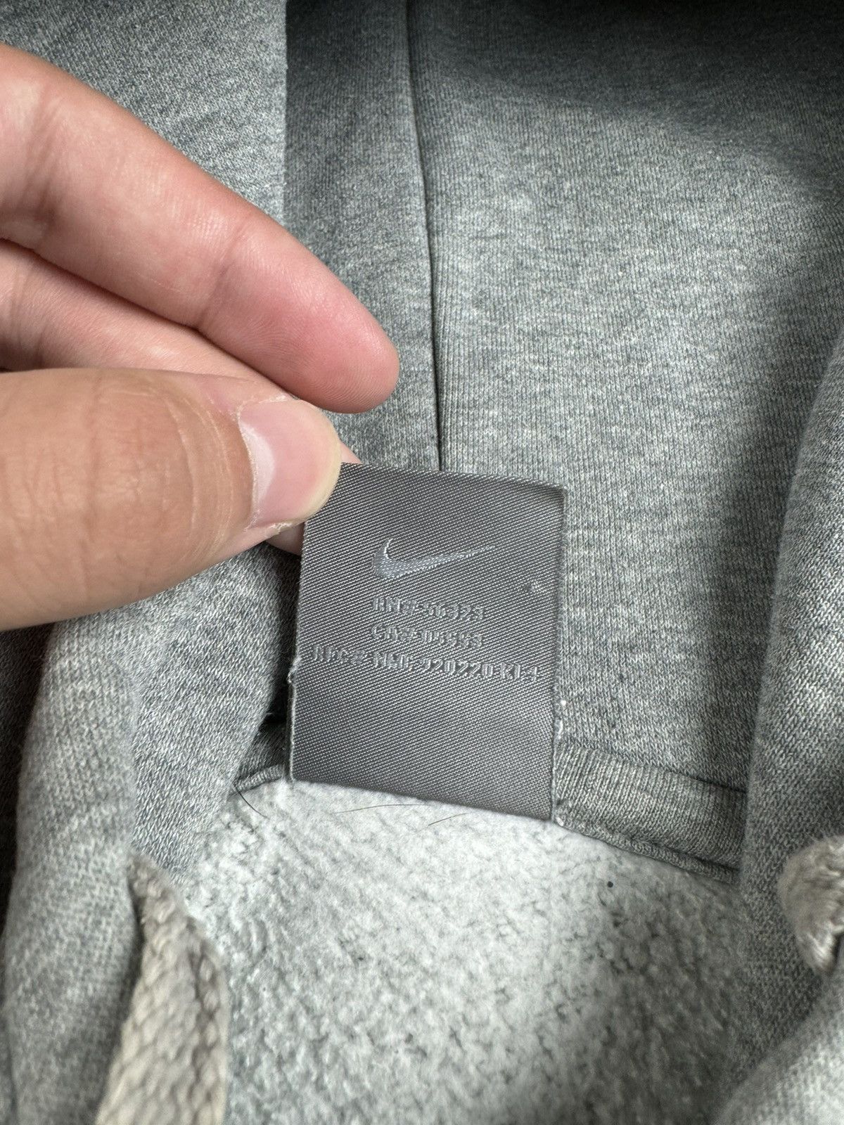 Nike Nike Grey 90S-00S Basic Mini Swoosh Logo Vintage Y2K Hoodie Size US M / EU 48-50 / 2 - 10 Thumbnail