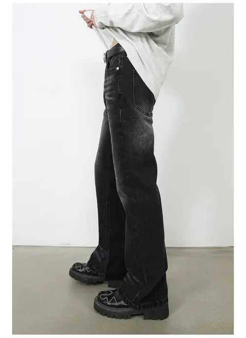 VIBE Japanese retro loose straight-leg whisker flared jeans Size US 32 / EU 48 - 6 Thumbnail