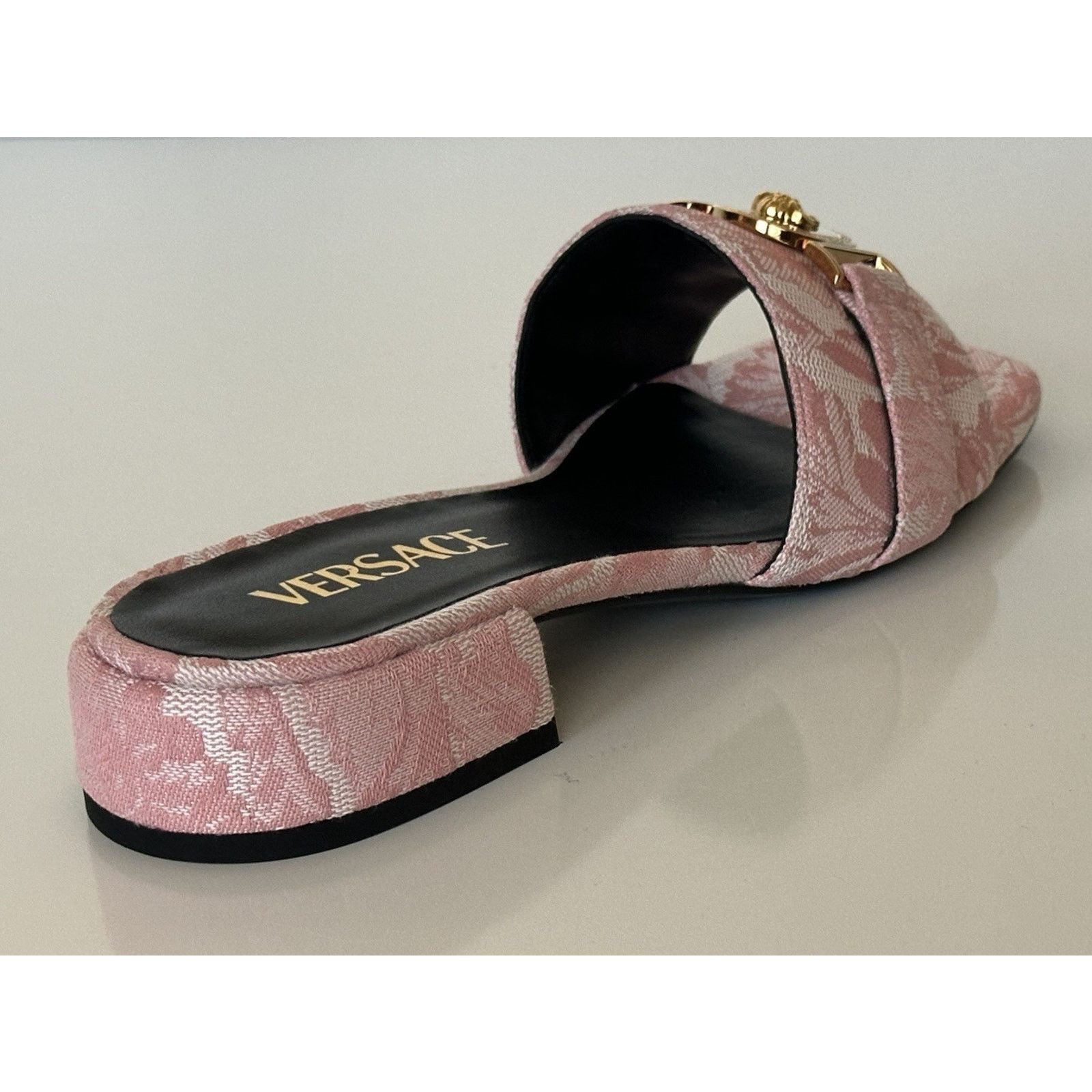 Versace VERSACE Women's Medusa Head Baby Pink Sandals 7 US 1014748 Size US 7 / IT 37 - 5 Thumbnail
