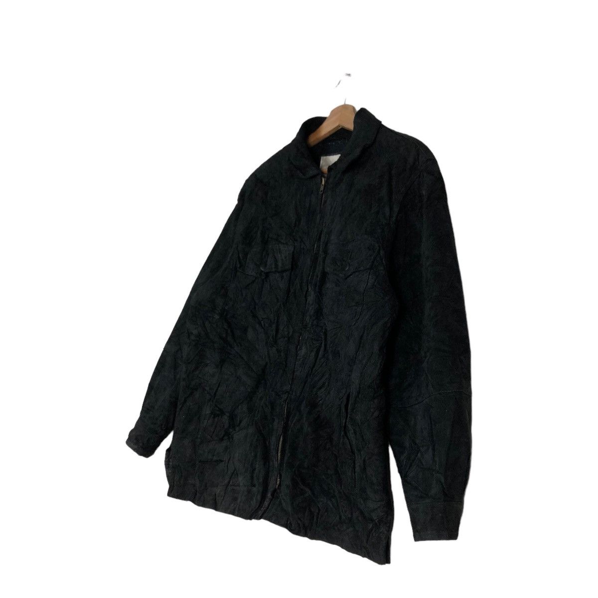 Japanese Brand 🔥Vtg Biker Leather Jacket Seahop Pour Homme Issey Miyake Size US M / EU 48-50 / 2 - 2 Thumbnail