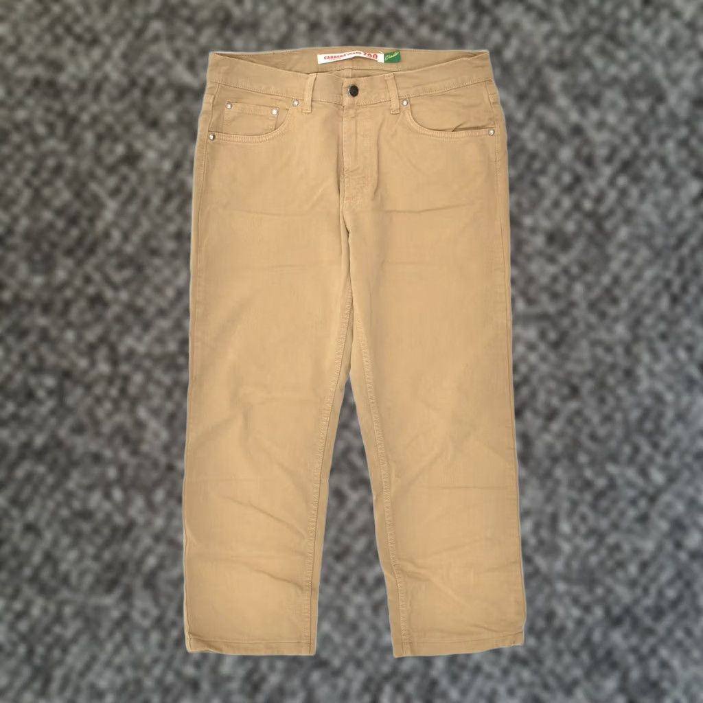 Carrera CARRERA Mens 700 Straight Jeans Beige Cotton W34 L25 Large Size US 33 - 1 Thumbnail