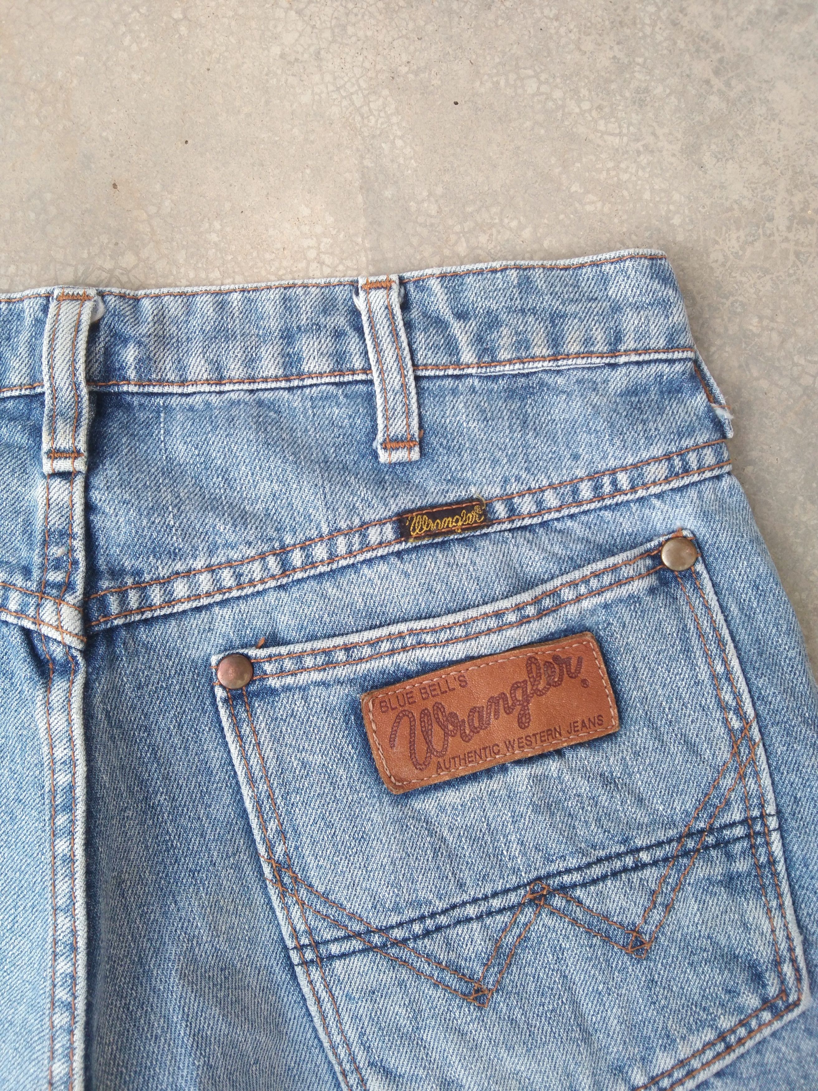 Japanese Brand Vintage Wrangler Blue Bell Straight Leg Jeans 30x30 Size US 30 / EU 46 - 3 Thumbnail