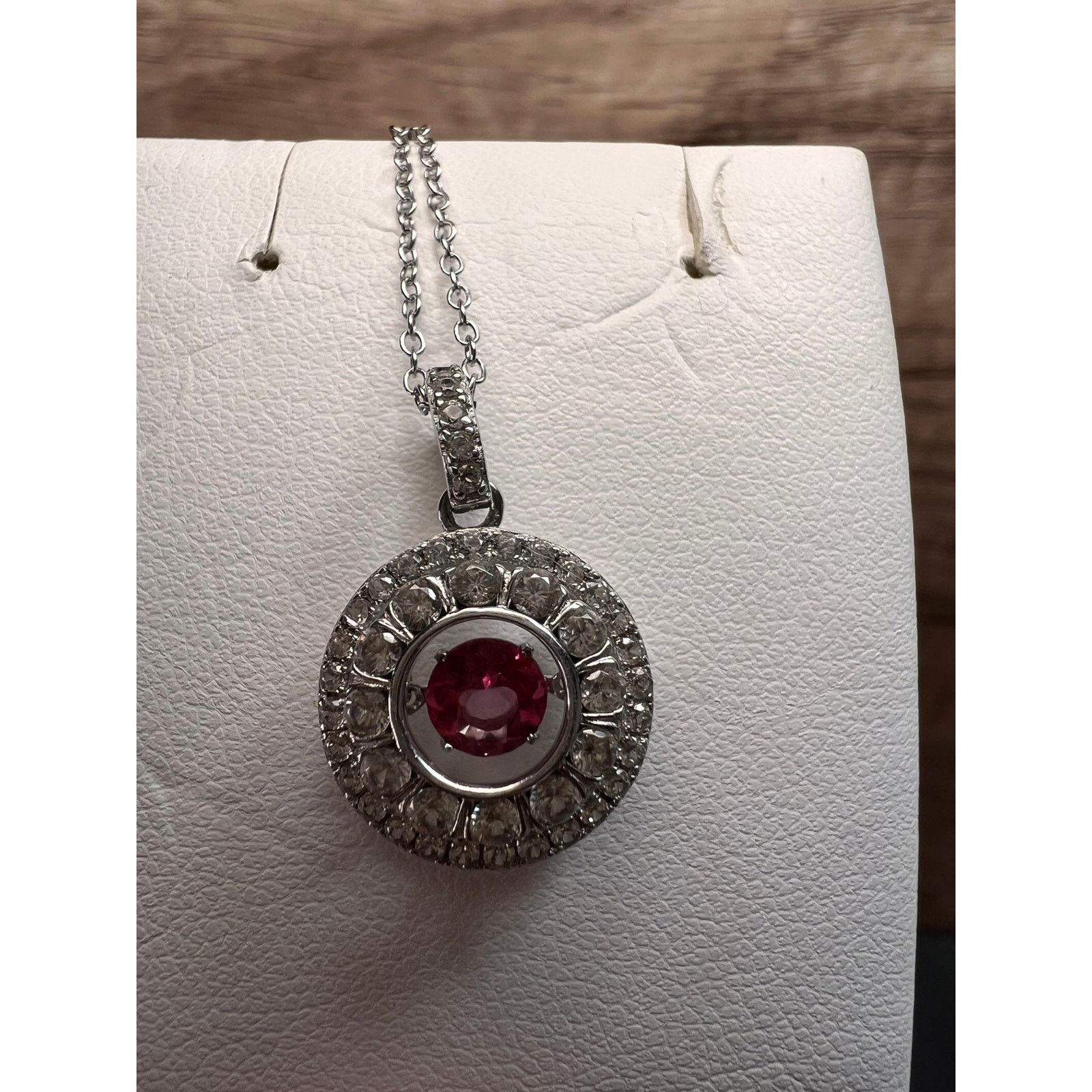 Other Pink tourmalinetopaz pendant necklace in platinum over 925 Size ONE SIZE - 19 Thumbnail