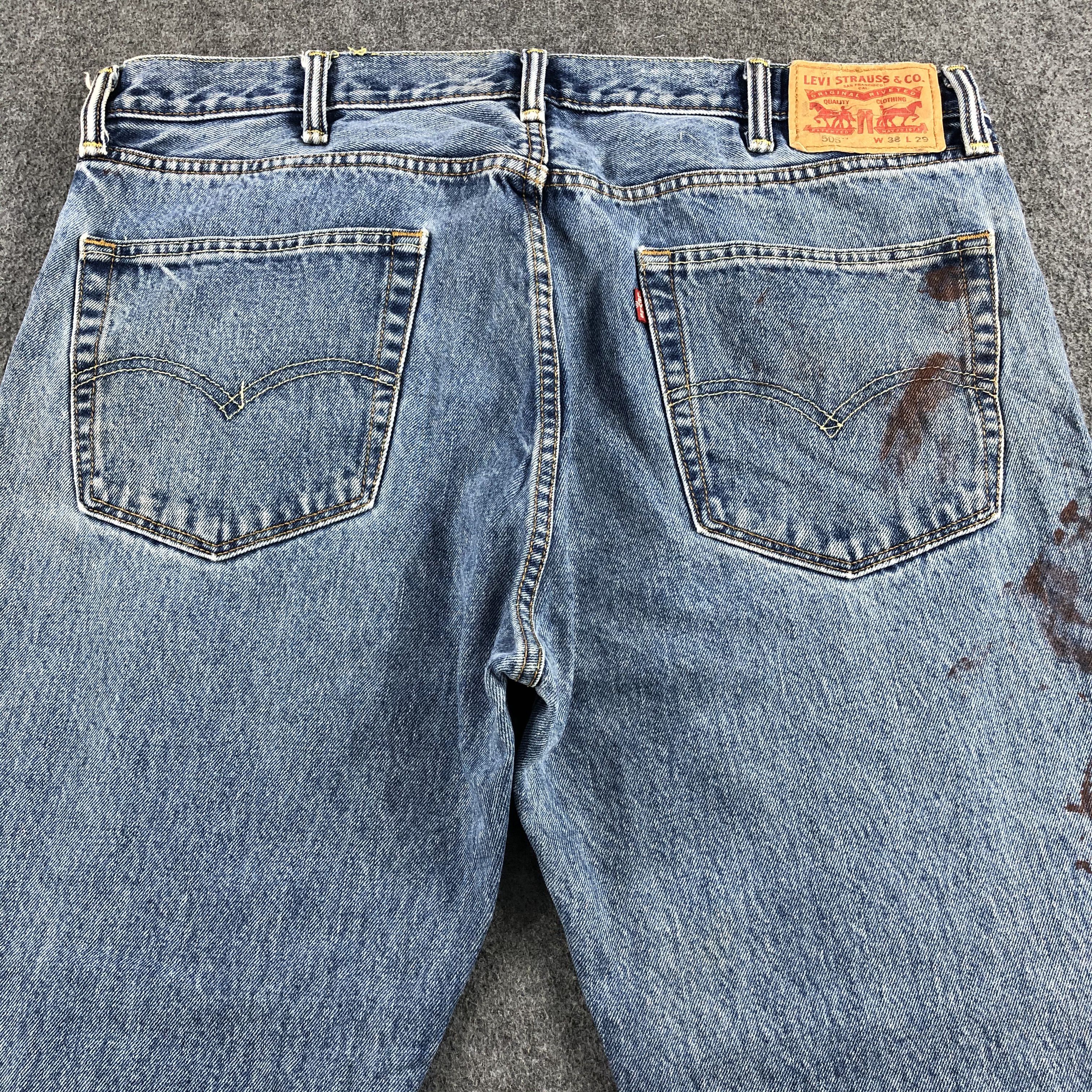 Levi's Vintage Blue Wash Levis 505 Jeans-J1716 Size US 39 - 4 Thumbnail