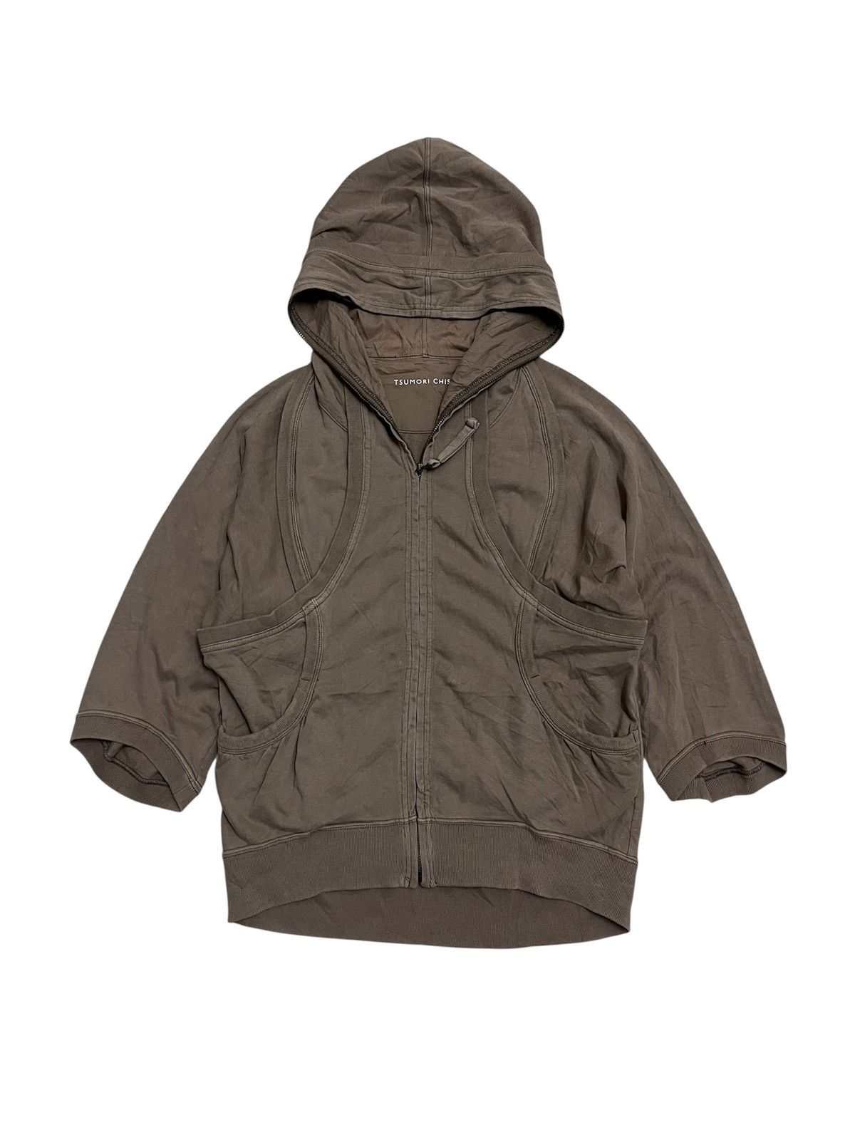 Issey Miyake RARE‼️Tsumori Chisato by Issey Miyake Full Zip Hoodie Brown Size US M / EU 48-50 / 2 - 1 Thumbnail