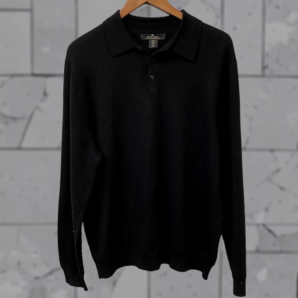 Vintage Daniel Bishop Sweater Mens XL Pullover Merino Wool Black Size US XL / EU 56 / 4 - 1 Thumbnail