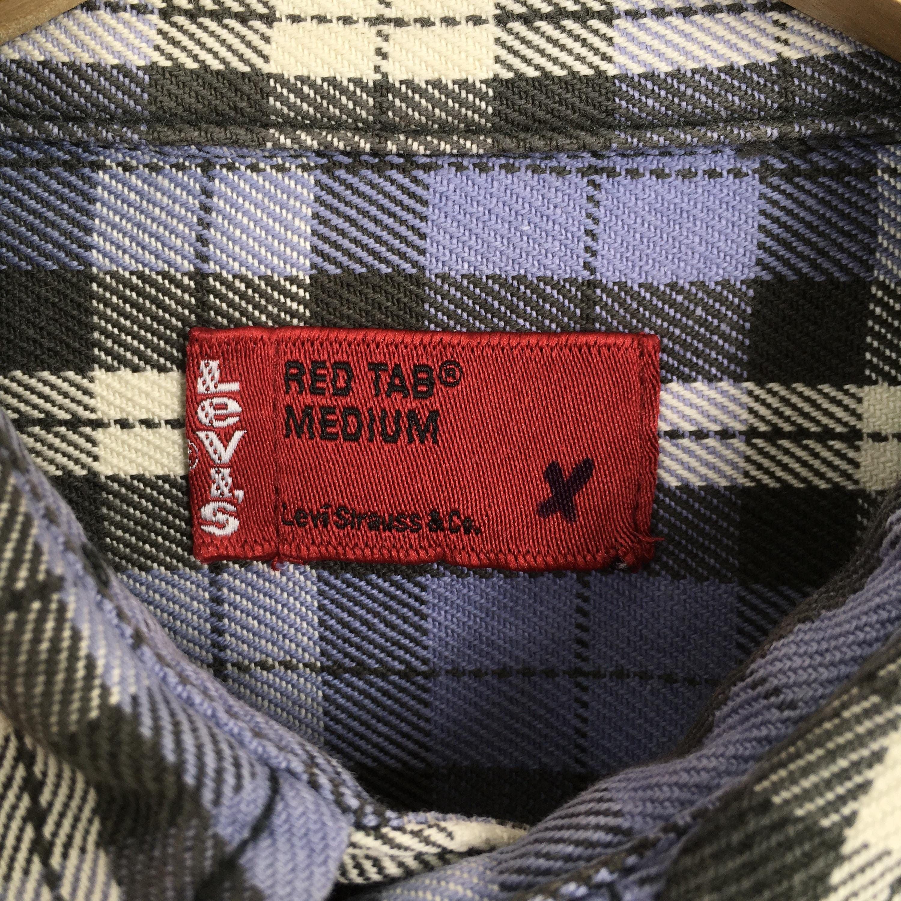 Flannel × Levi's × Levi's Vintage Clothing Vintage Y2K Levis Strauss Checkered Shirt Medium Size US M / EU 48-50 / 2 - 5 Thumbnail