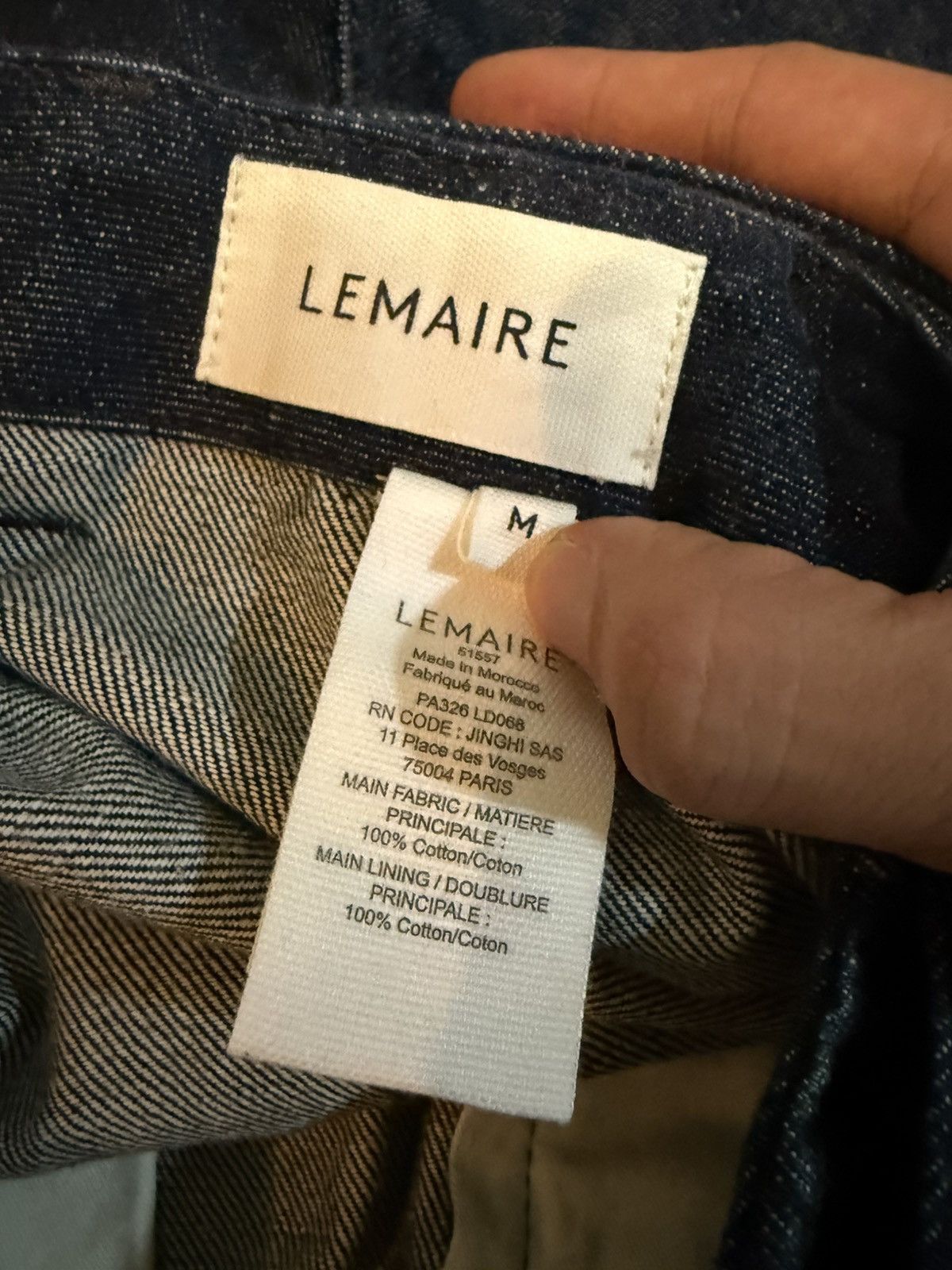 Lemaire Lemaire FW24 Twisted Belted Pants Indigo Size US 32 / EU 48 - 3 Thumbnail