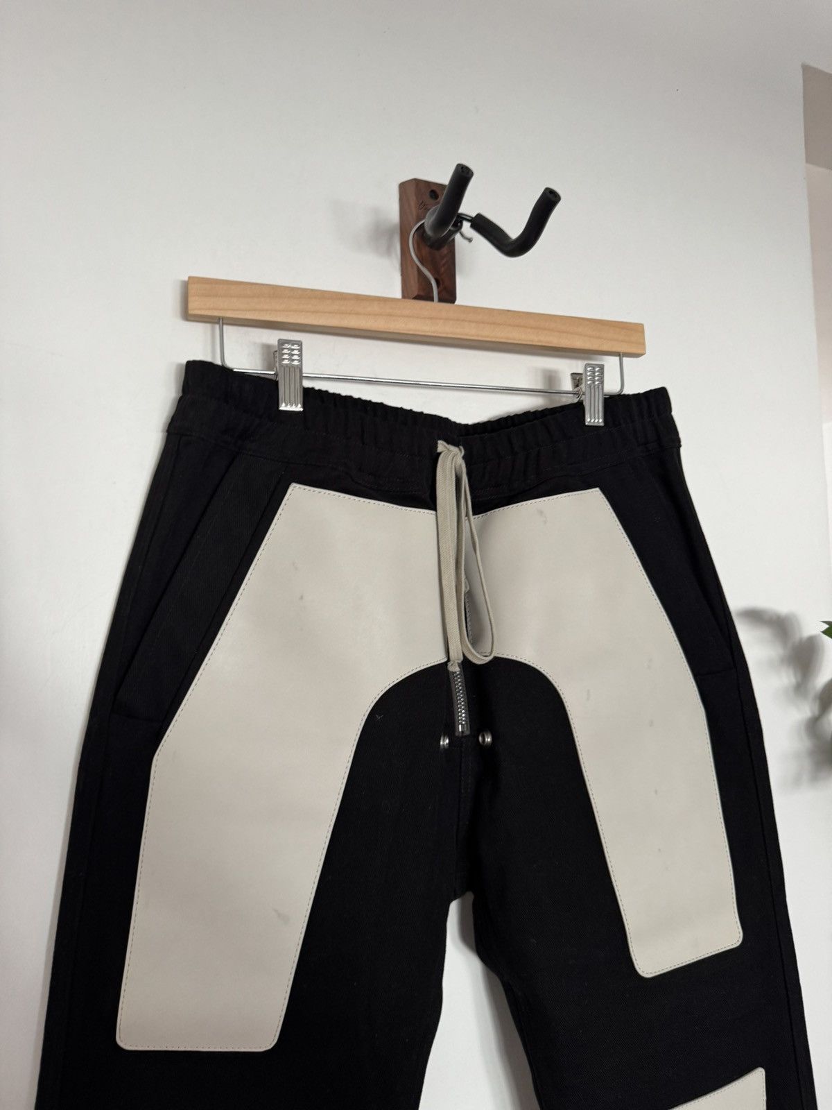 Rick Owens Strobe Leather Paneled Cargo Jogger Size US 36 / EU 52 - 2 Thumbnail
