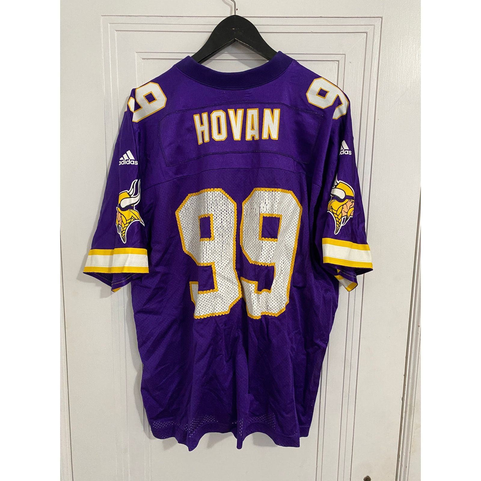 Adidas Retro Minnesota Vikings Chris Hovan Jersey Size XL Size US XL / EU 56 / 4 - 1 Thumbnail