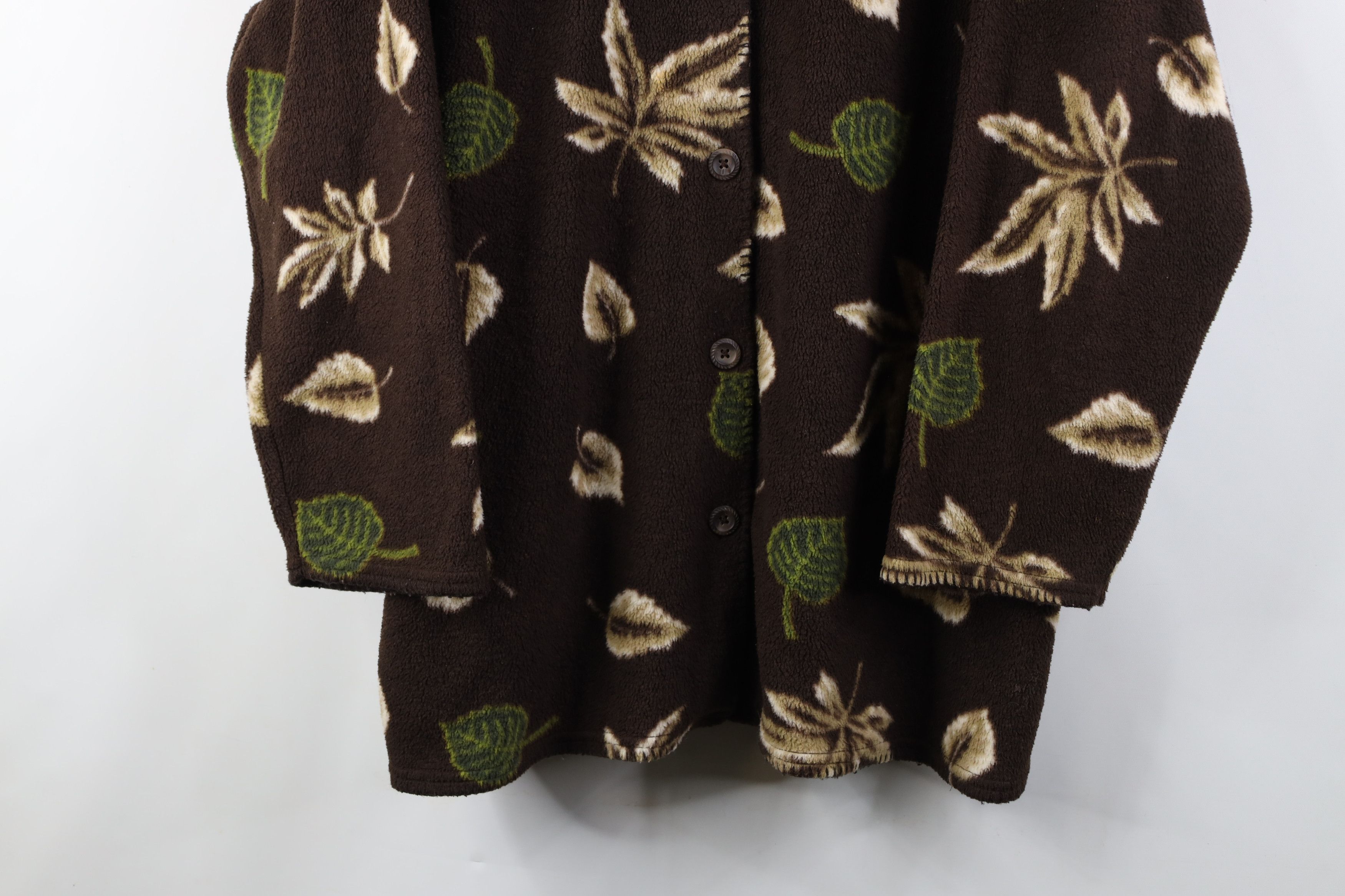 Vintage Vintage 90s Streetwear All Over Print Fleece Shirt Jacket Size 3XL / US 20-22 - 3 Thumbnail
