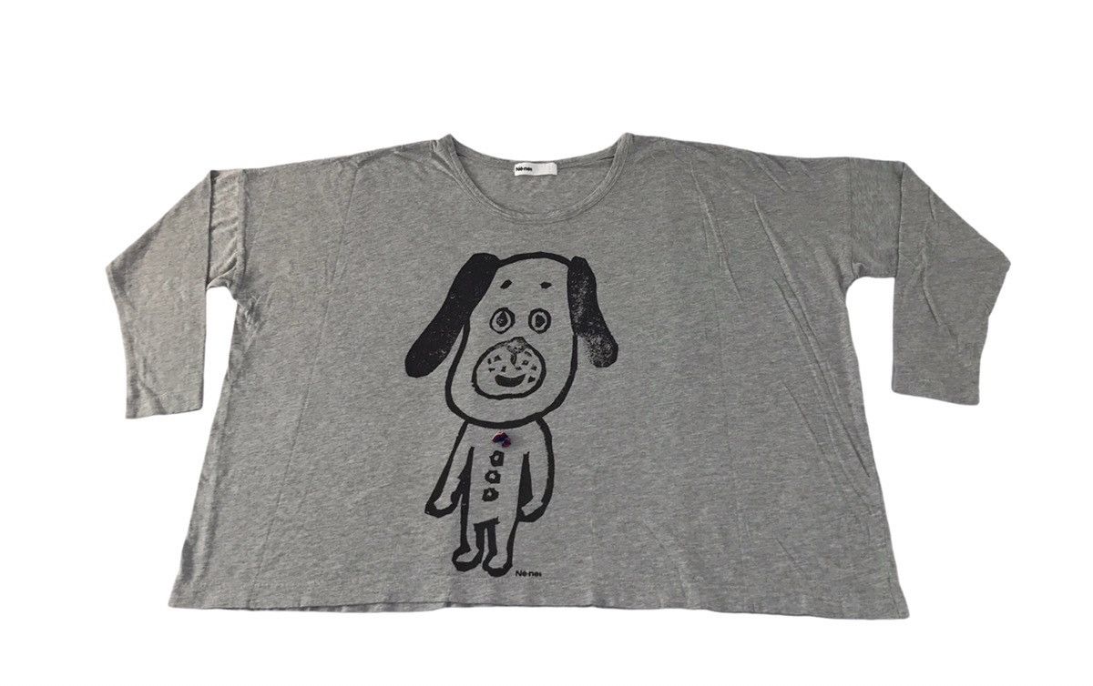 Issey Miyake Issey Miyake Ne-net Dog Logo Longsleeve Printed Tee Size ONE SIZE - 1 Thumbnail