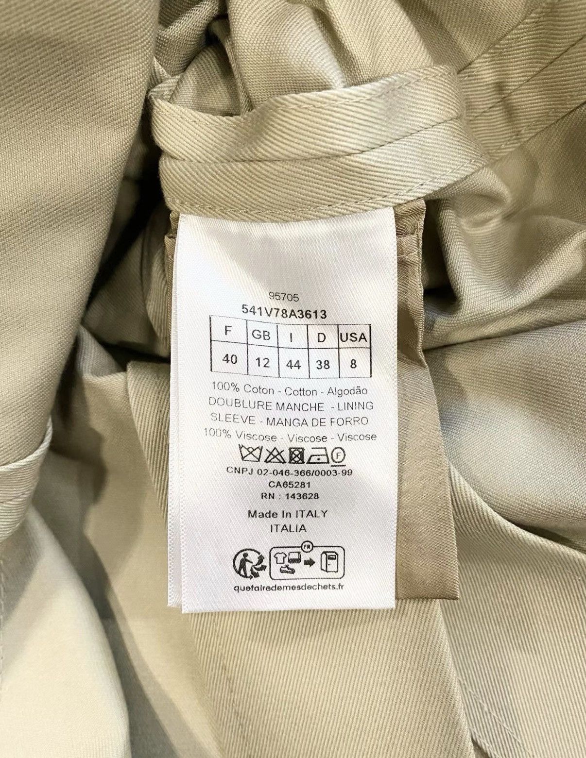Dior Dior F40 Khaki Double-Breasted Blazer Coat with Belt J33 Size S / US 4 / IT 40 - 4 Thumbnail
