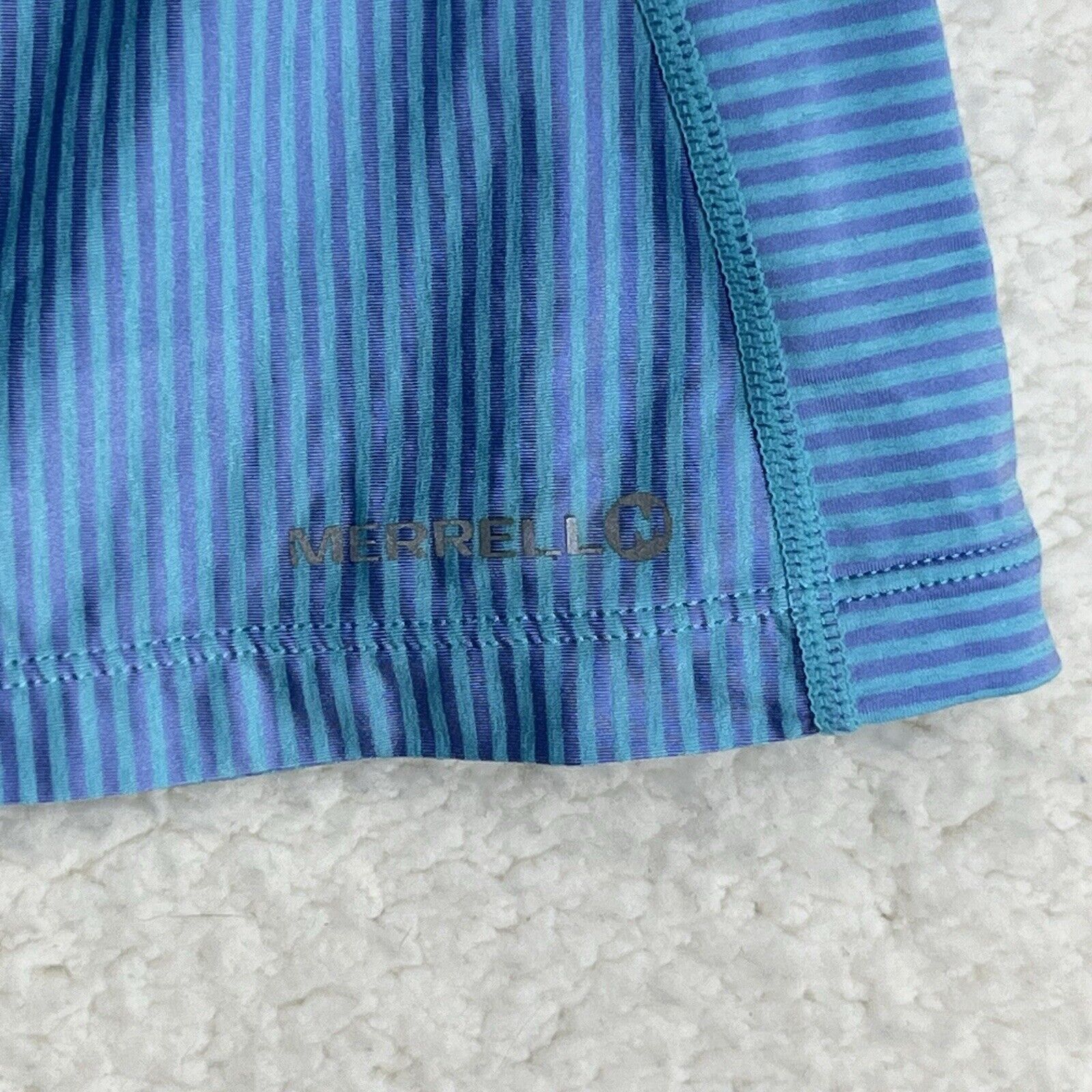 Merrell Merrell Select Wick Deveau Workout Tee Size M Blue Stripes Size M / US 6-8 / IT 42-44 - 4 Thumbnail
