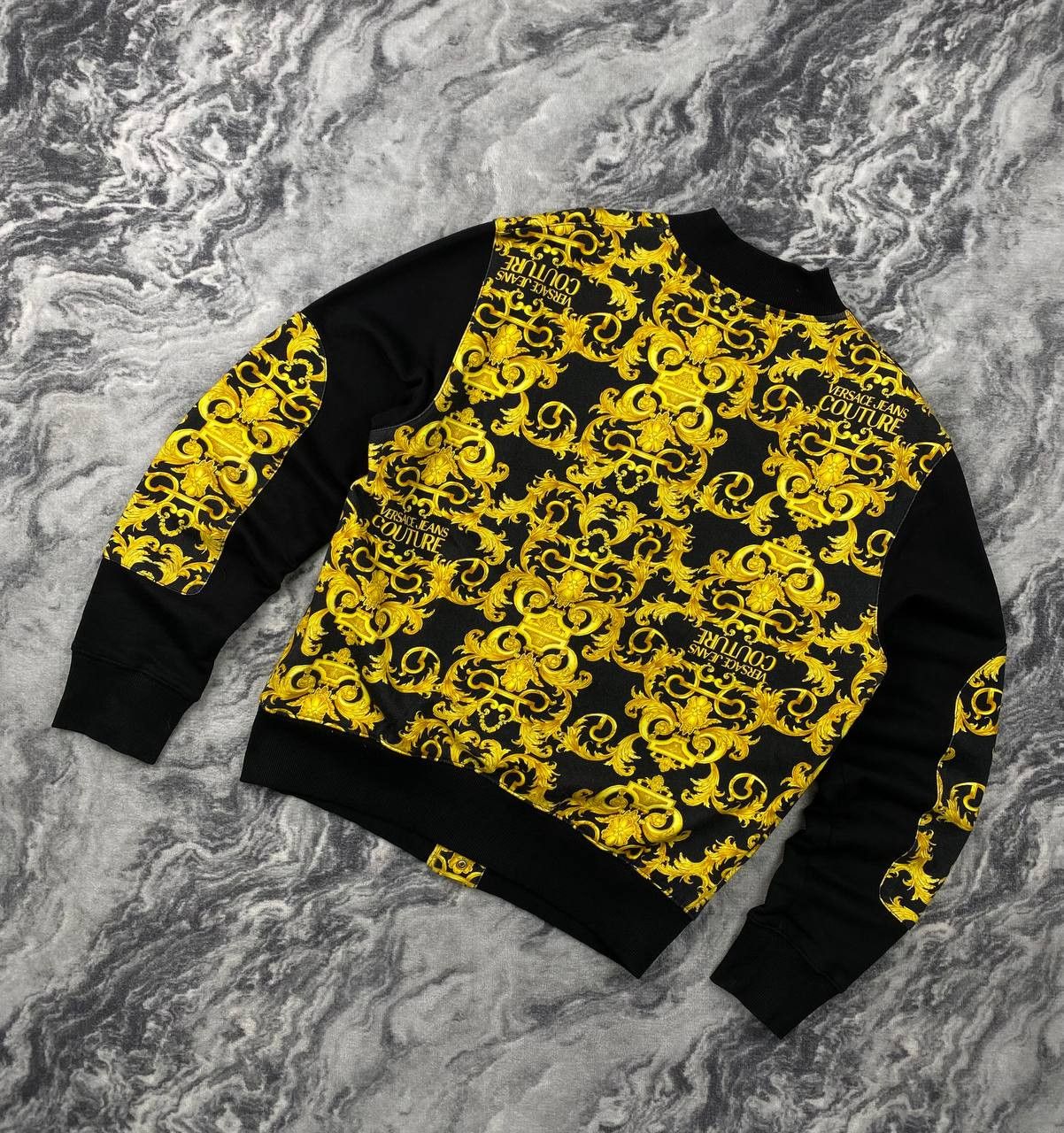 Versace Versace Jeans Couture Baroque Print Full Zip Sweatshirt Size US M / EU 48-50 / 2 - 11 Thumbnail