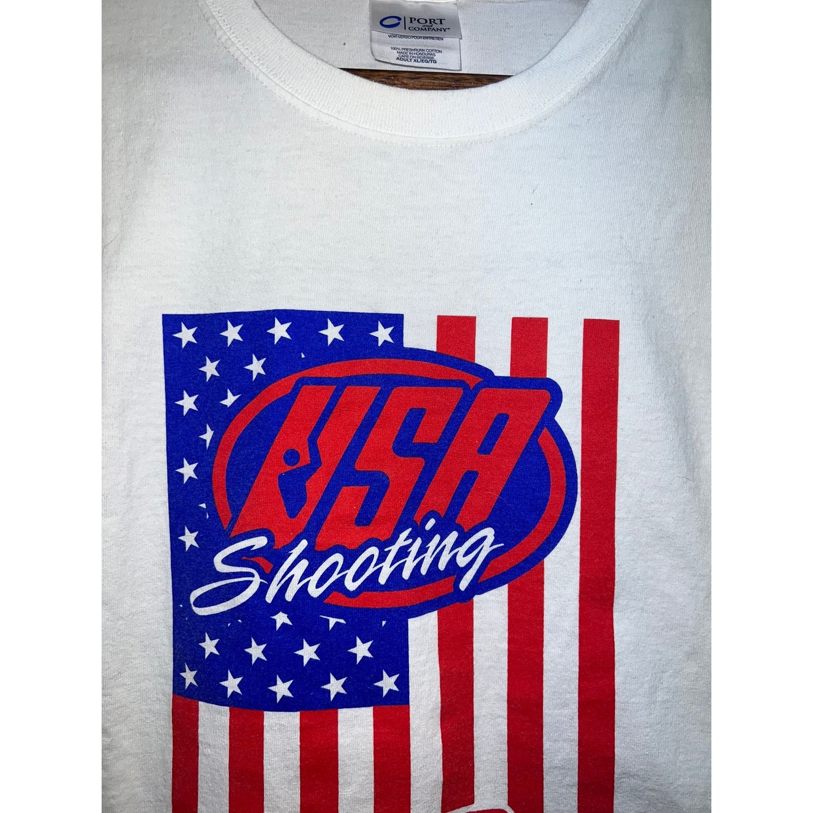 Port & Company Vintage USA Shooting Shirt Proud Supporter Shoot Gun Tee XL Size US XL / EU 56 / 4 - 3 Thumbnail